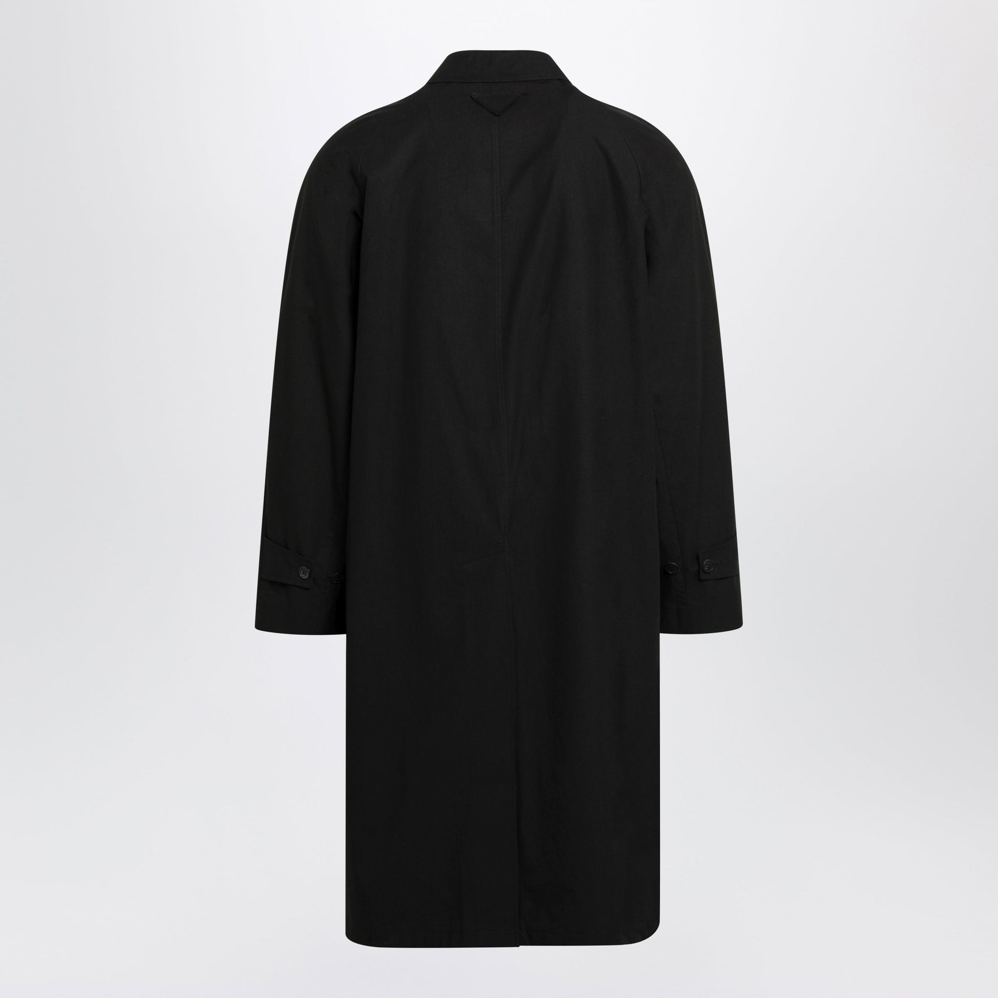 Prada Black Cotton Overcoat Men PRADA