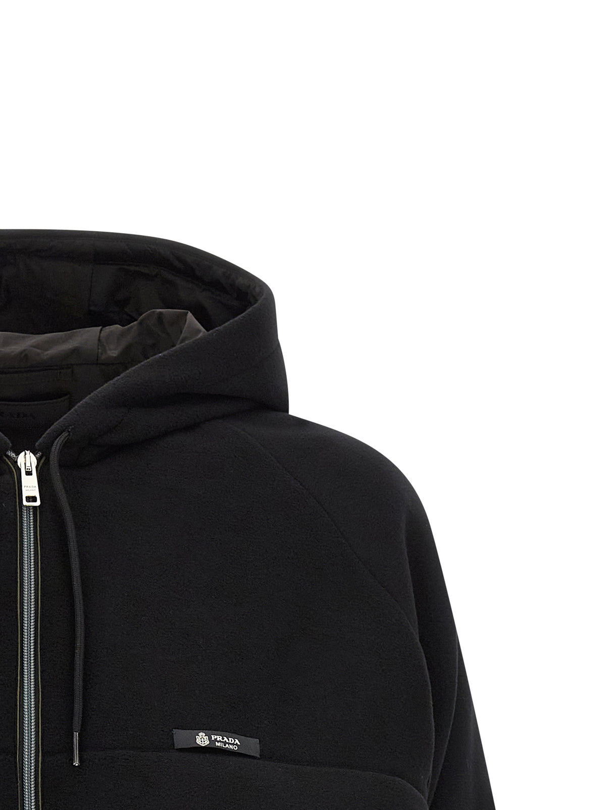 Prada Men Pile Tec Hooded Jacket PRADA