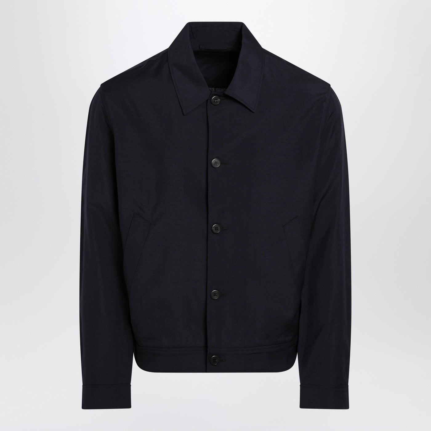 Prada Blue Wool And Mohair Jacket Men PRADA