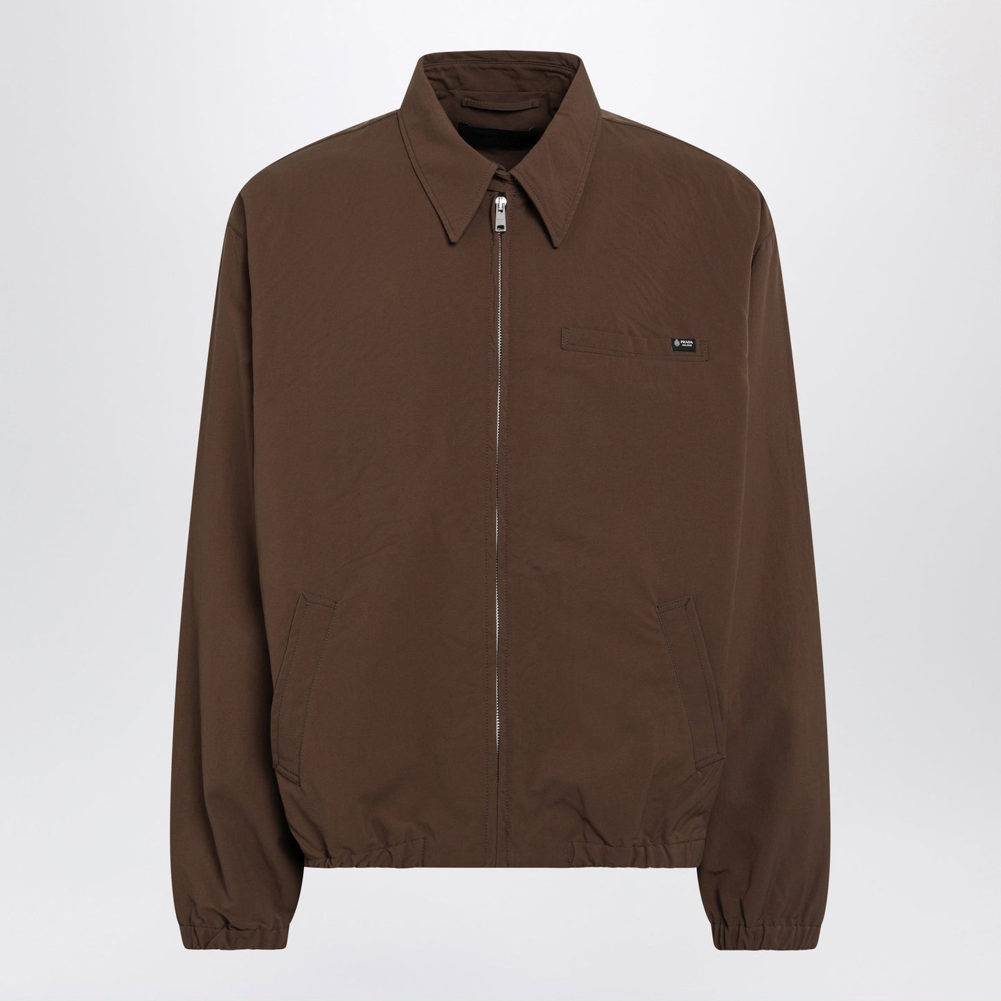 Prada Blouson In Tobacco Technical Fabric Men PRADA