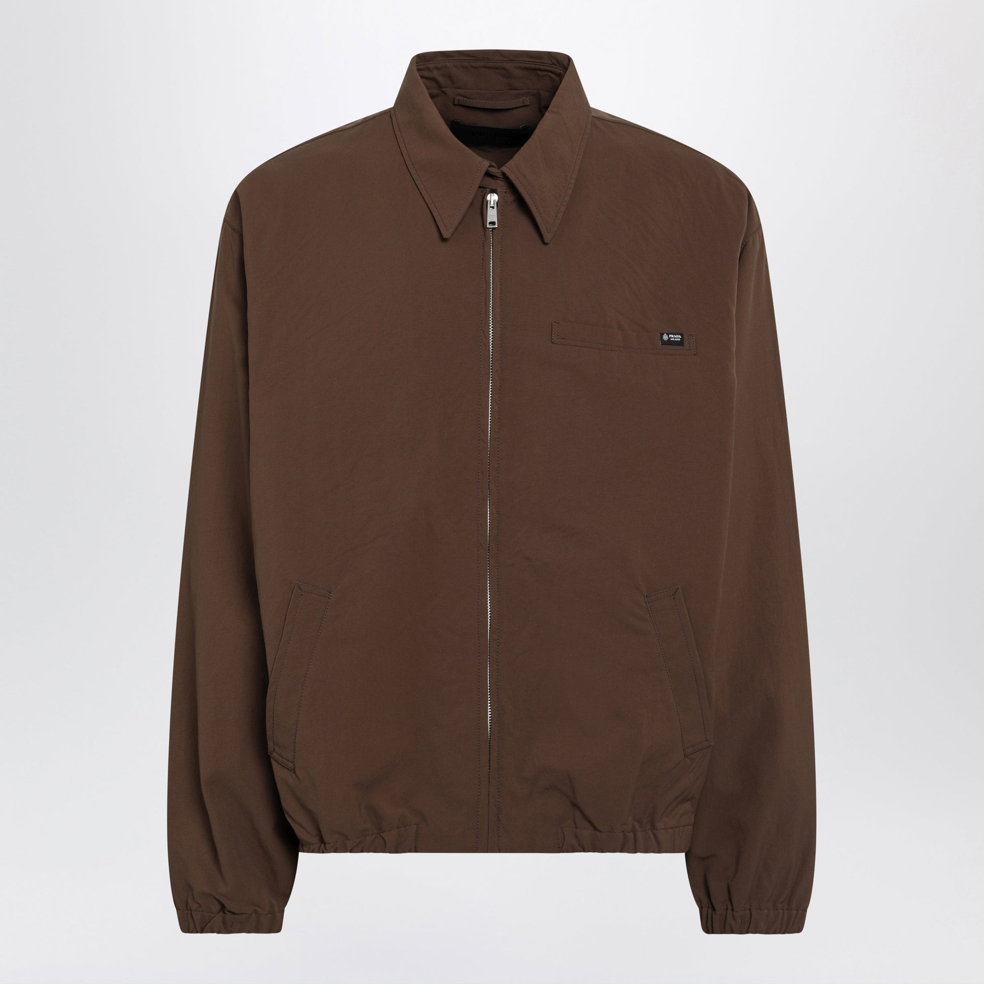 Prada Blouson In Tobacco Technical Fabric Men PRADA