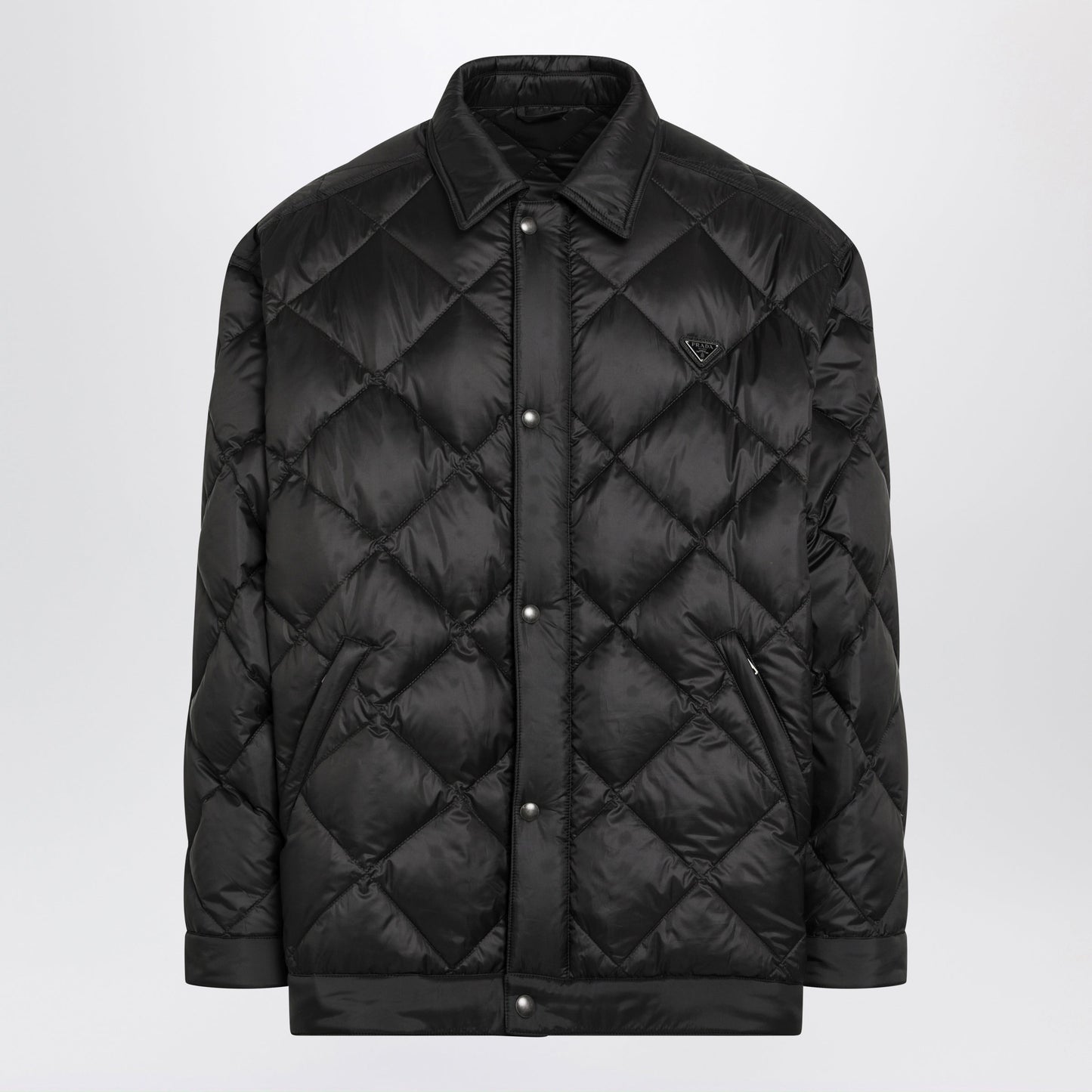 Prada Black Quilted Re-Nylon Jacket Men PRADA