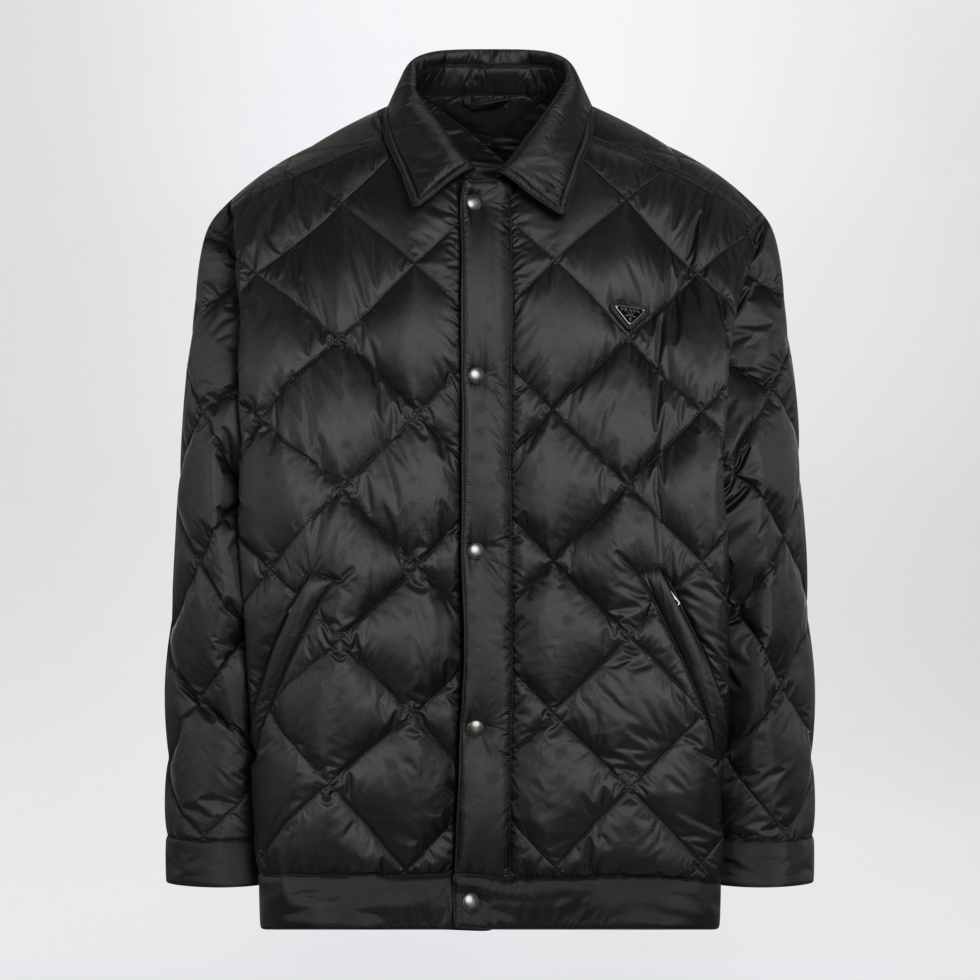 Prada Black Quilted Re-Nylon Jacket Men PRADA