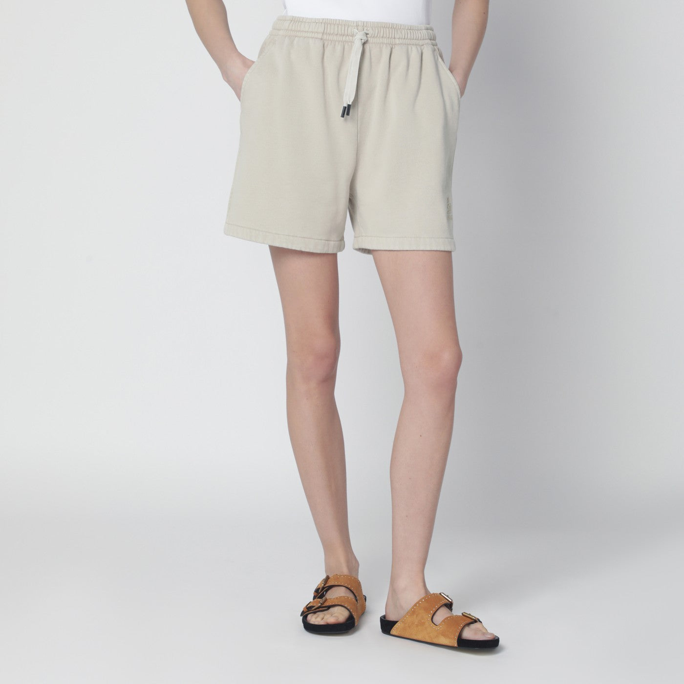 Isabel Marant Ã‰Toile Sand-Coloured Sporty Shorts Women ISABEL MARANT ETOILE