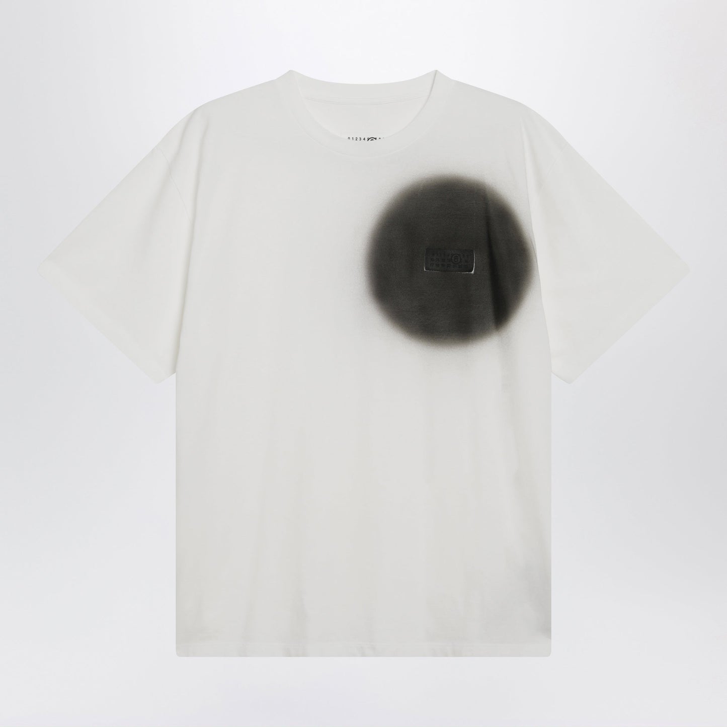 Mm6 Maison Margiela White T-Shirt With Spray Print Men MM6 MAISON MARGIELA
