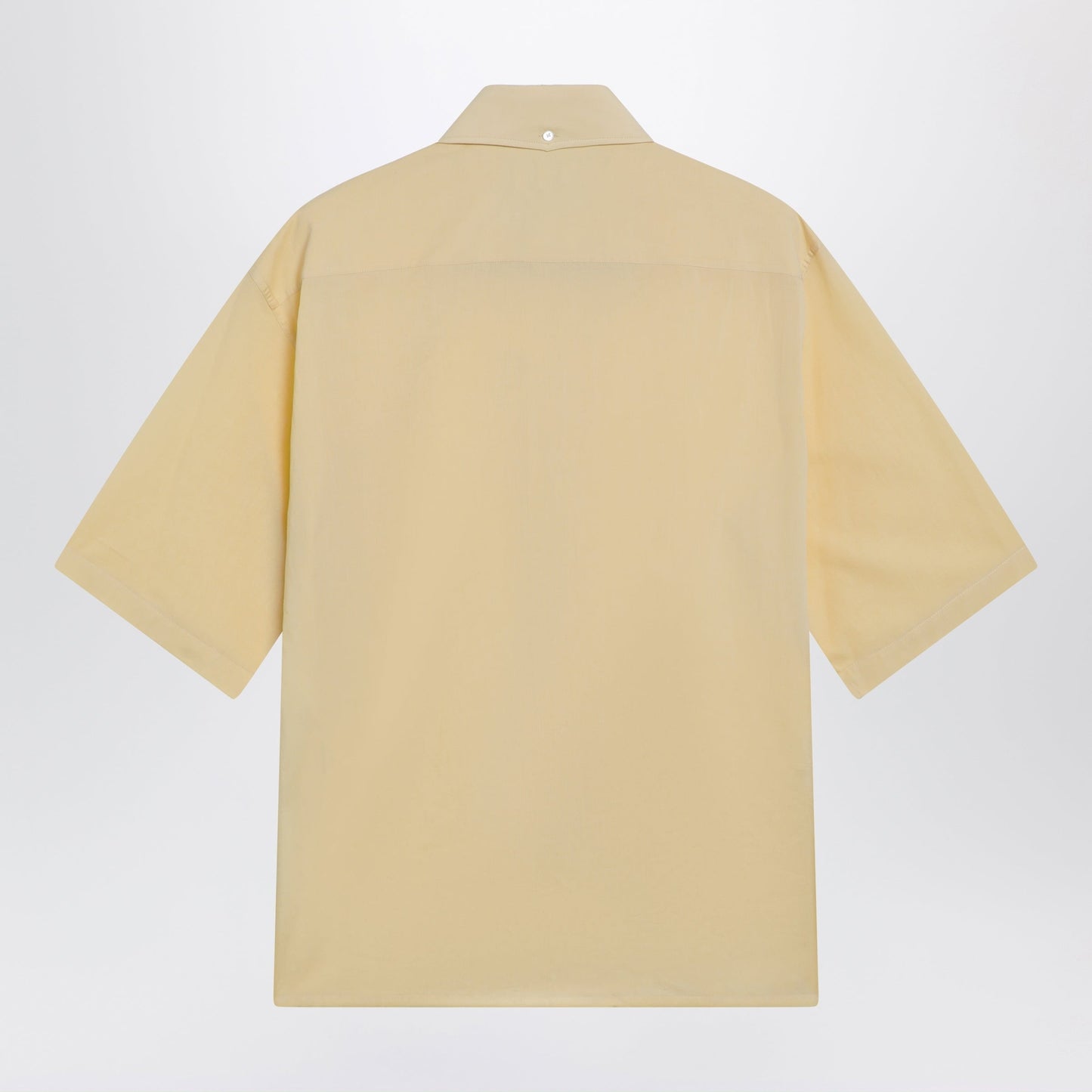 Lemaire Light Yellow Short-Sleeve Wool Shirt Men LEMAIRE