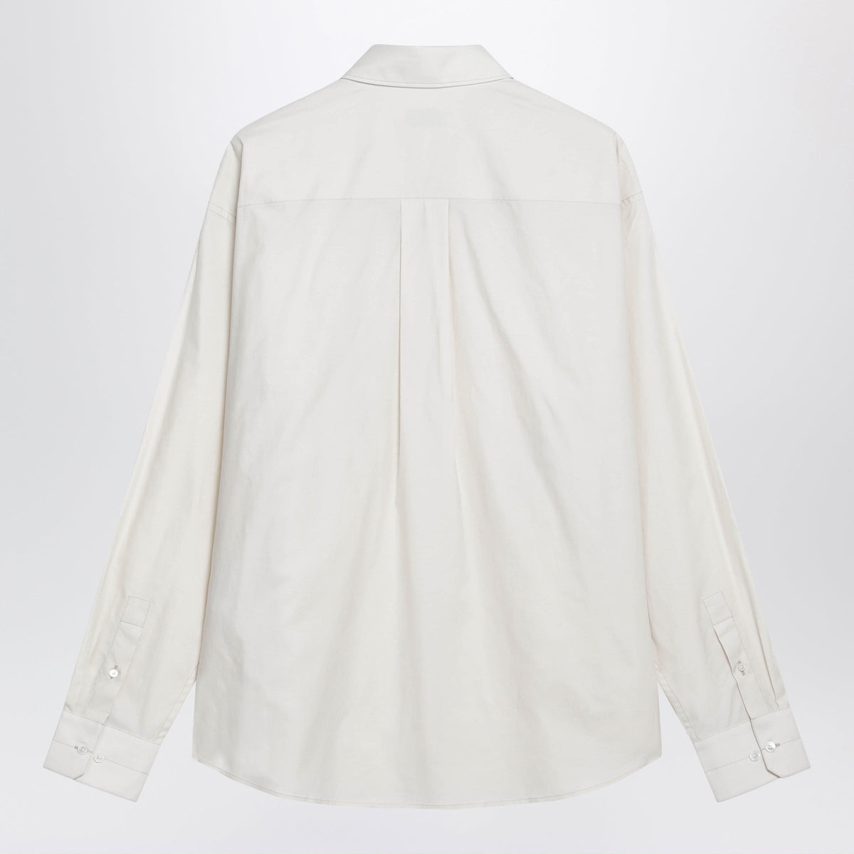 Lemaire Regular-Fit Cream-Colored Cotton And Silk Shirt Men LEMAIRE