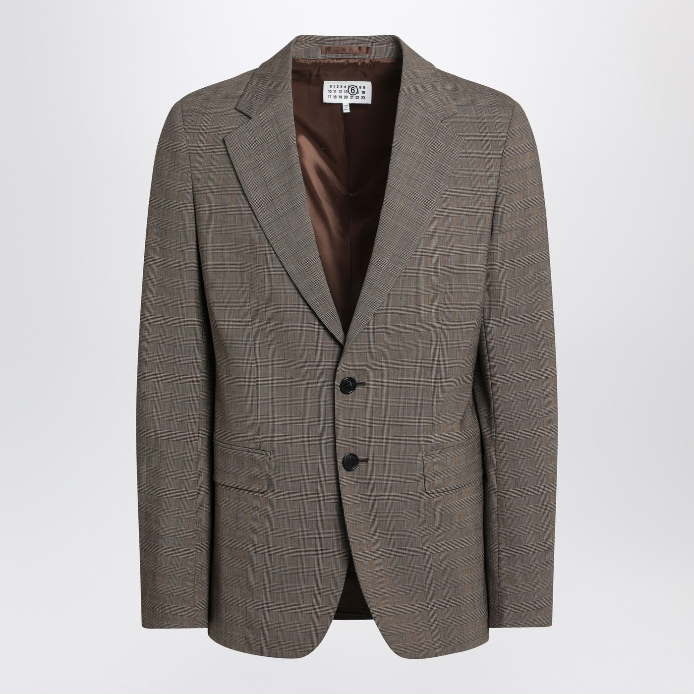 Mm6 Maison Margiela Single-Breasted Jacket Brown In Wool Blend Men MM6 MAISON MARGIELA