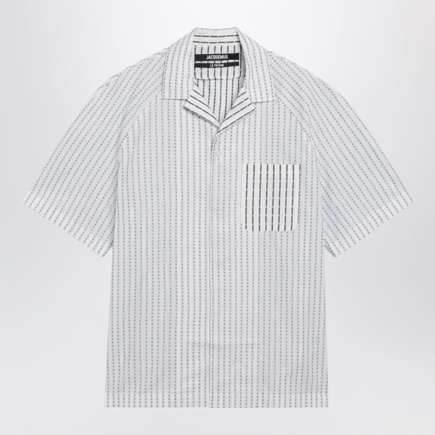 Jacquemus Romarin Short-Sleeve Cotton Shirt Men JACQUEMUS