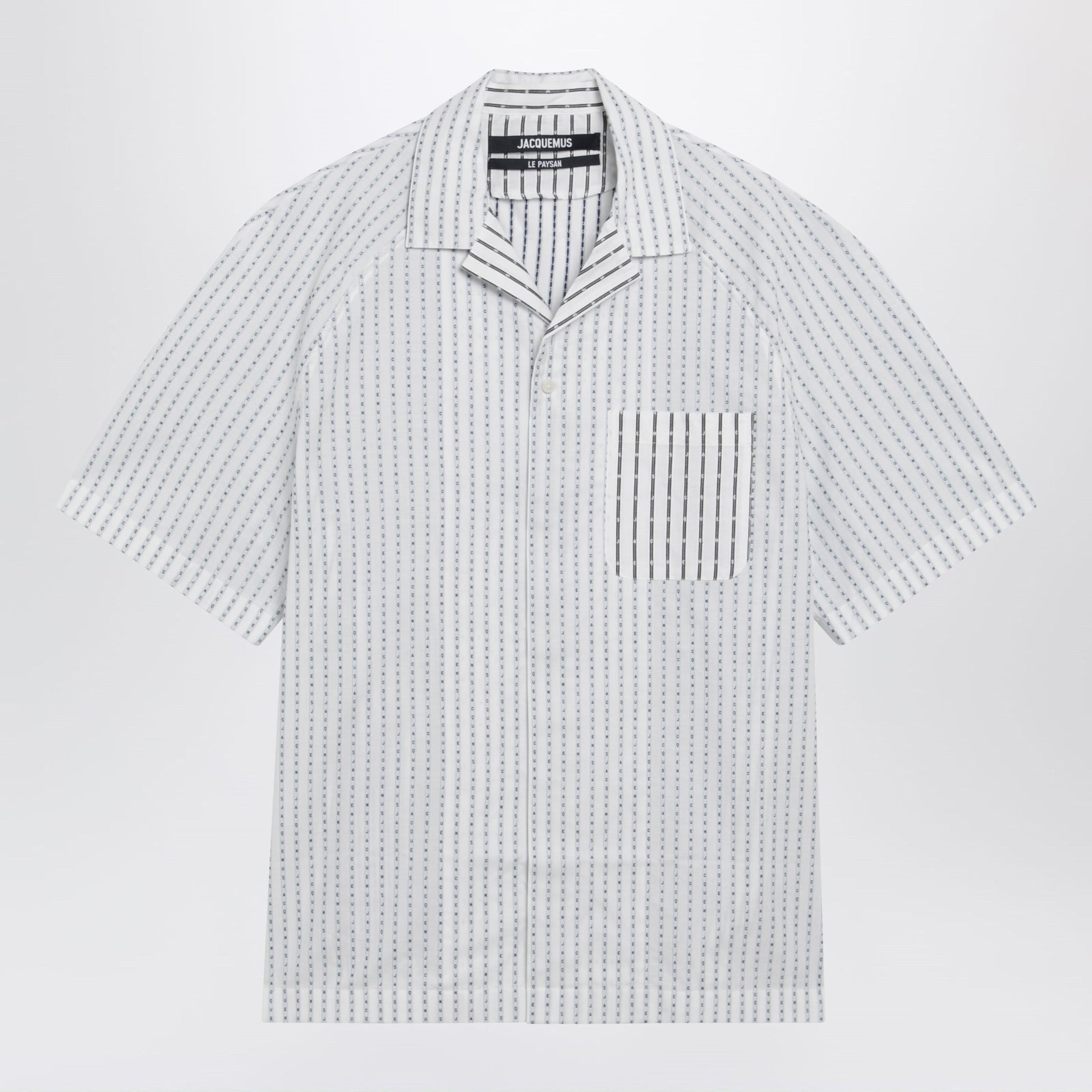 Jacquemus Romarin Short-Sleeve Cotton Shirt Men JACQUEMUS