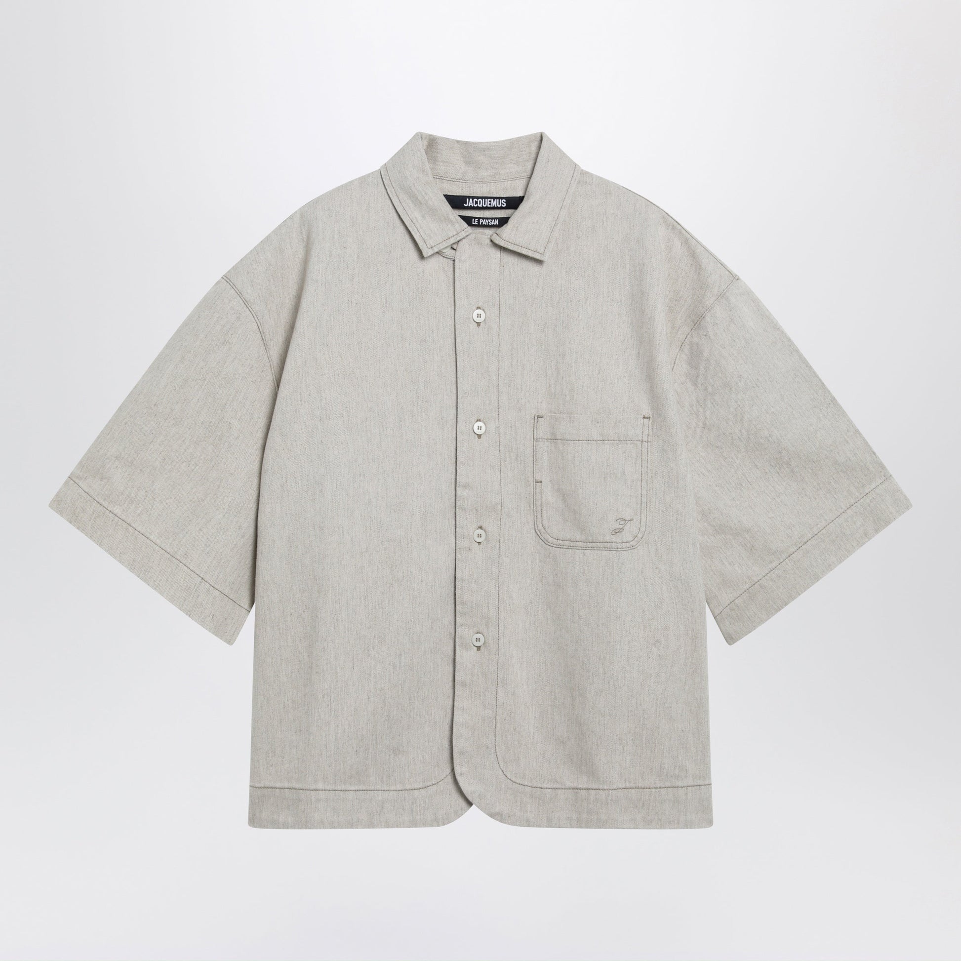 Jacquemus Paysan De-Nã®Mes Light Beige Denim Shirt Men JACQUEMUS
