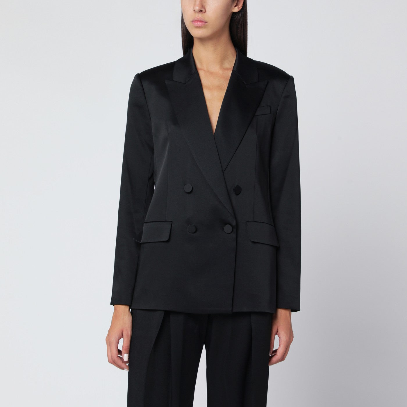 Simkhai Black Double-Breasted Jacket Women SIMKHAI