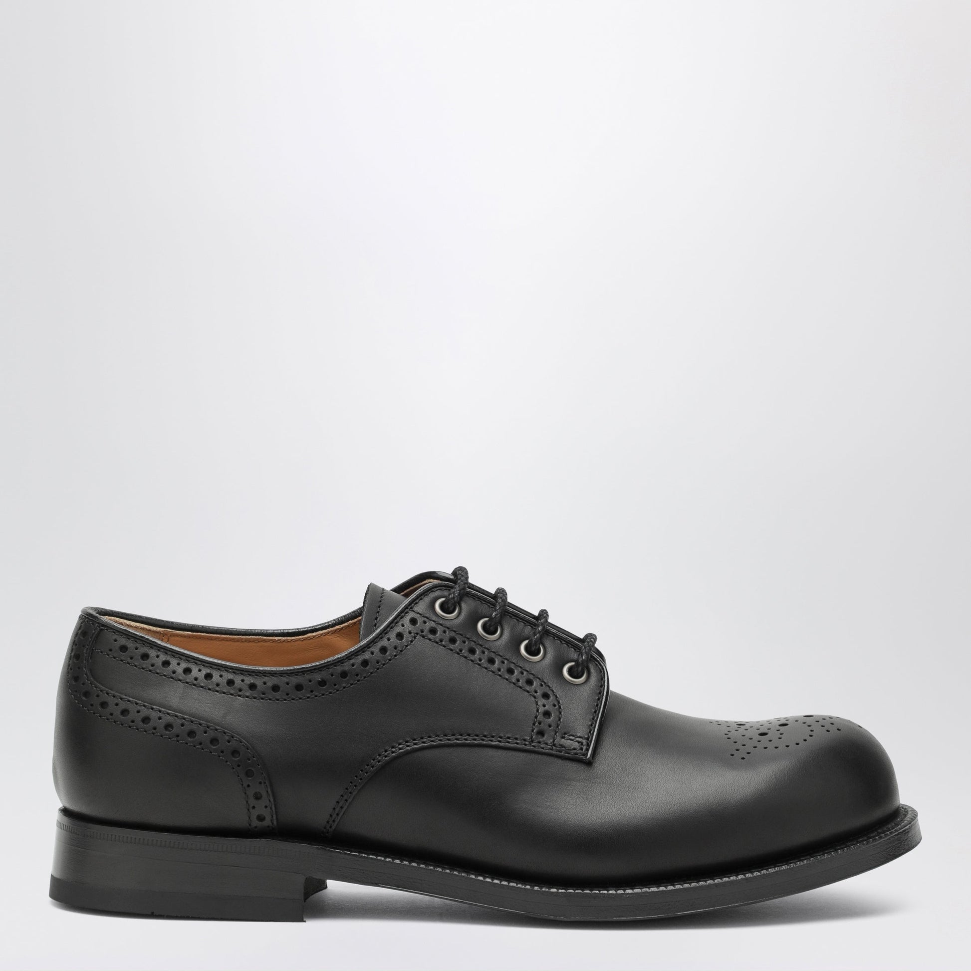 Church's Black Leather Lace-Up Shoes Men CHURCH'S
