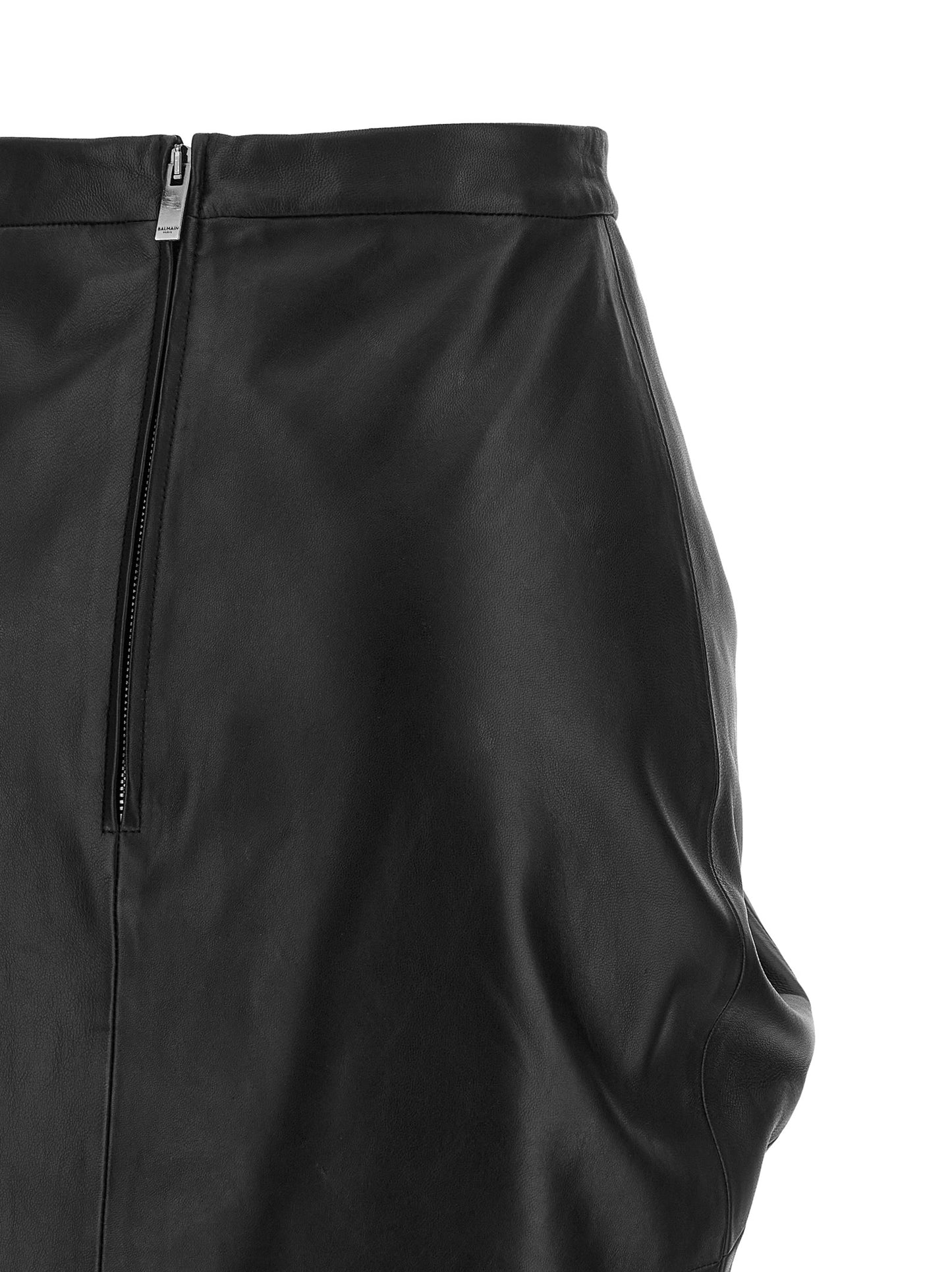 Balmain Women Leather Skirt BALMAIN