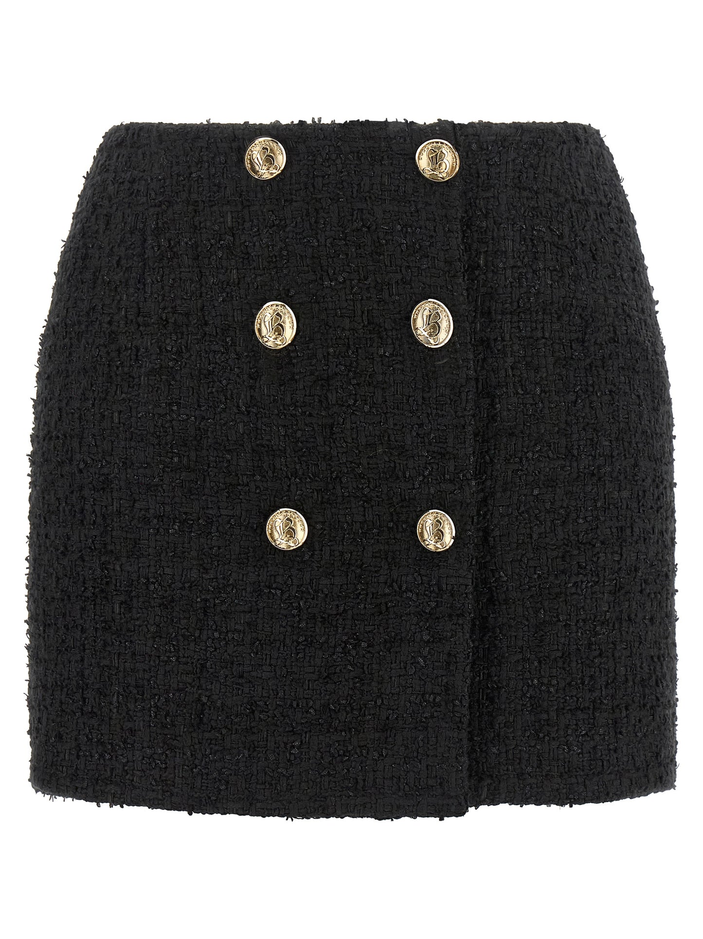 Balmain Women Embossed Button Detail Miniskirt BALMAIN