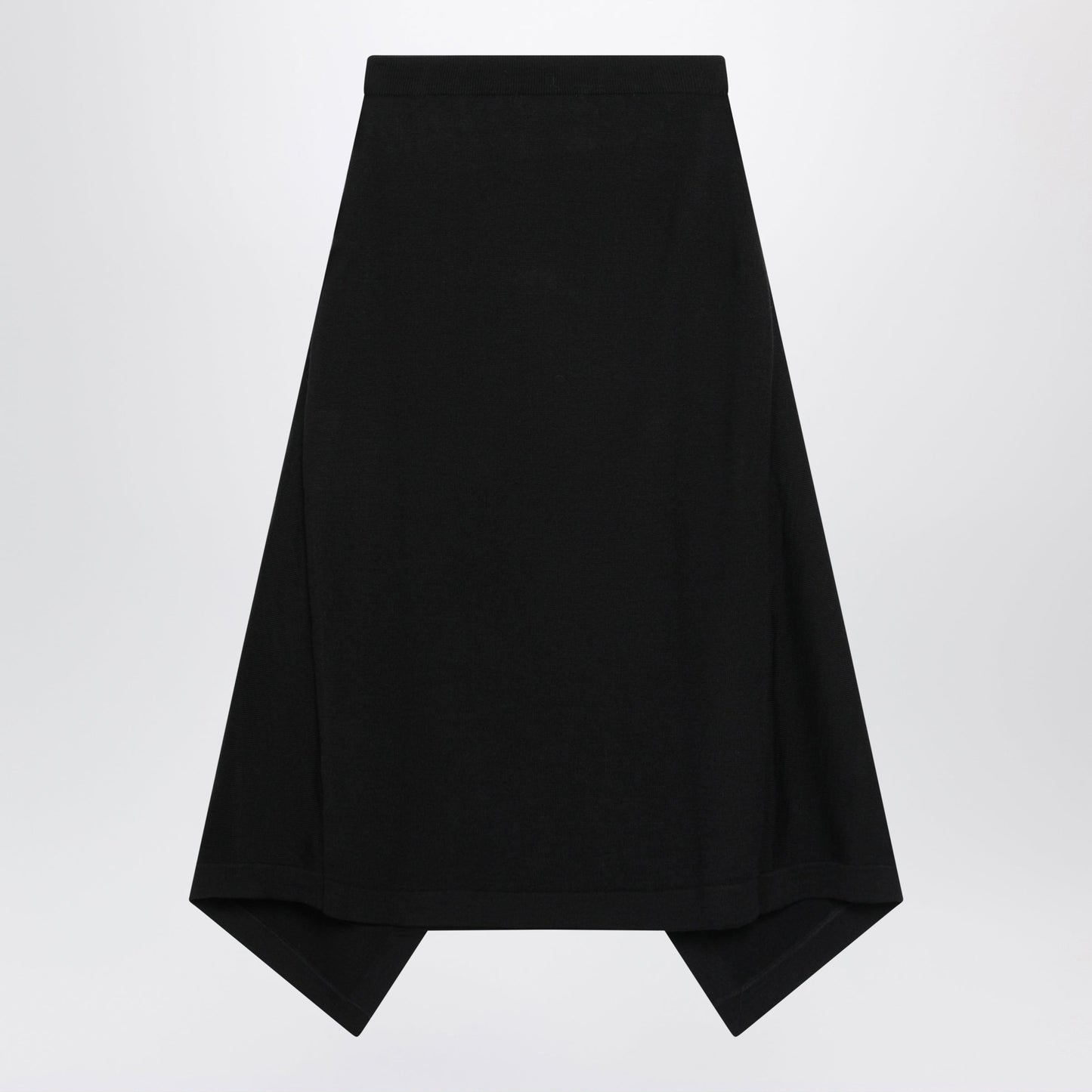 Lemaire Black Merino Wool Blend Midi Skirt Women LEMAIRE