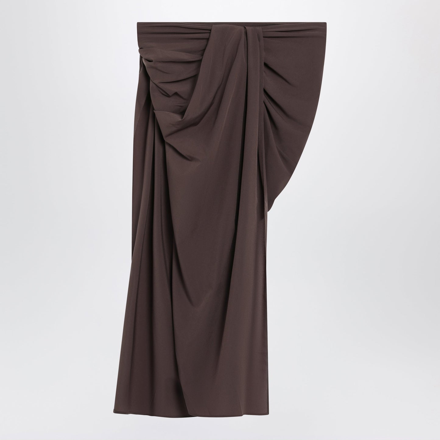 Jacquemus Brown Asymmetric Pareo Skirt Women JACQUEMUS