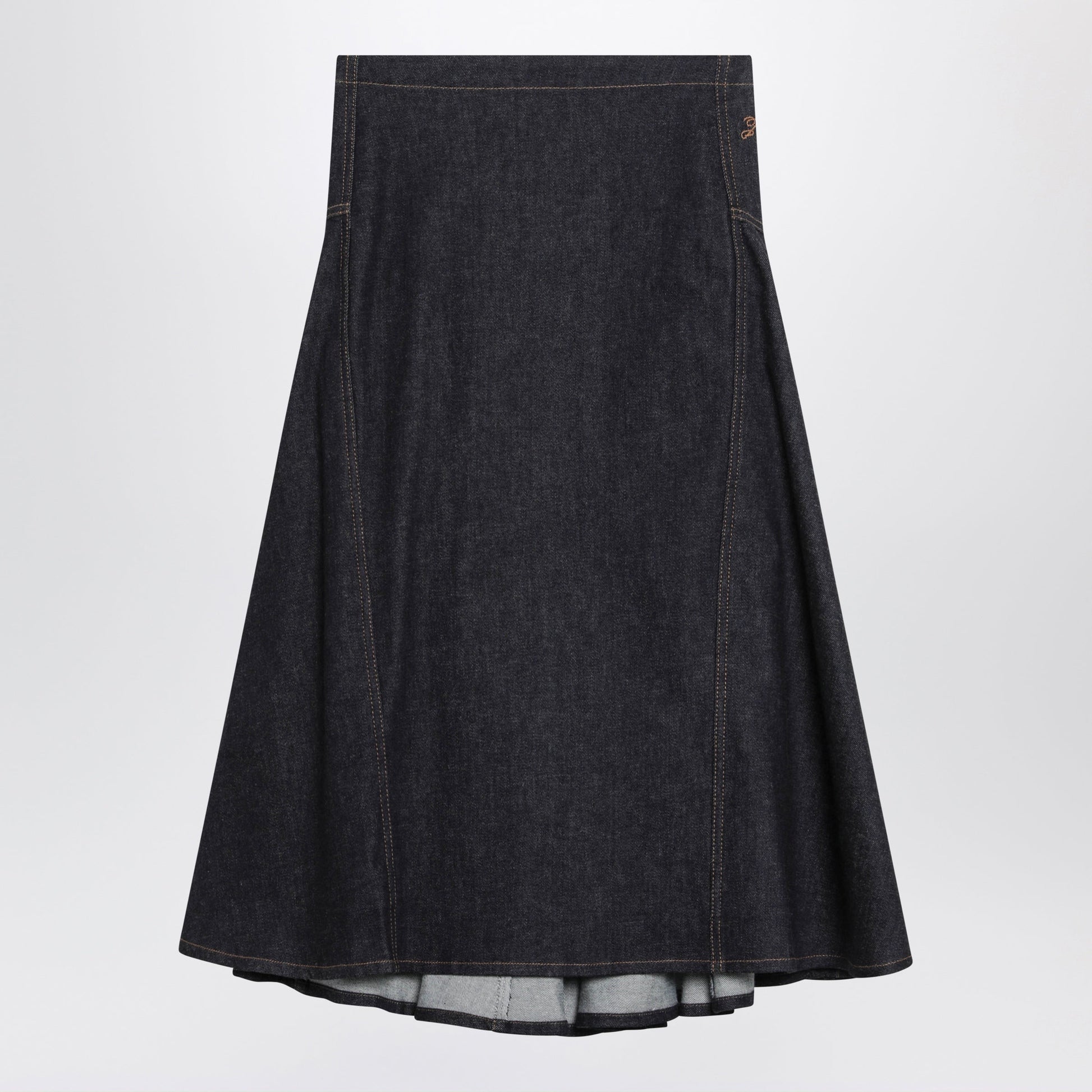 Jacquemus Lavoir De-Nã®Mes Skirt In Navy Blue Denim Women JACQUEMUS