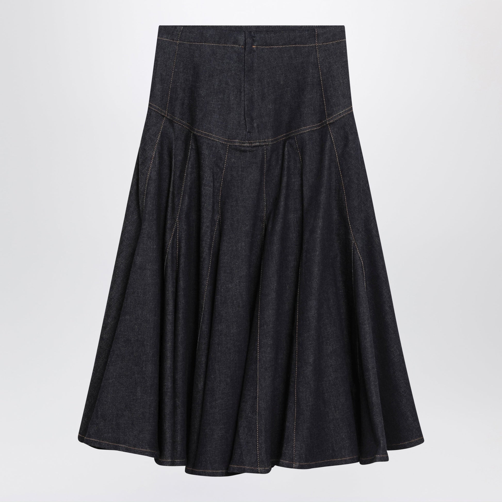 Jacquemus Lavoir De-Nã®Mes Skirt In Navy Blue Denim Women JACQUEMUS