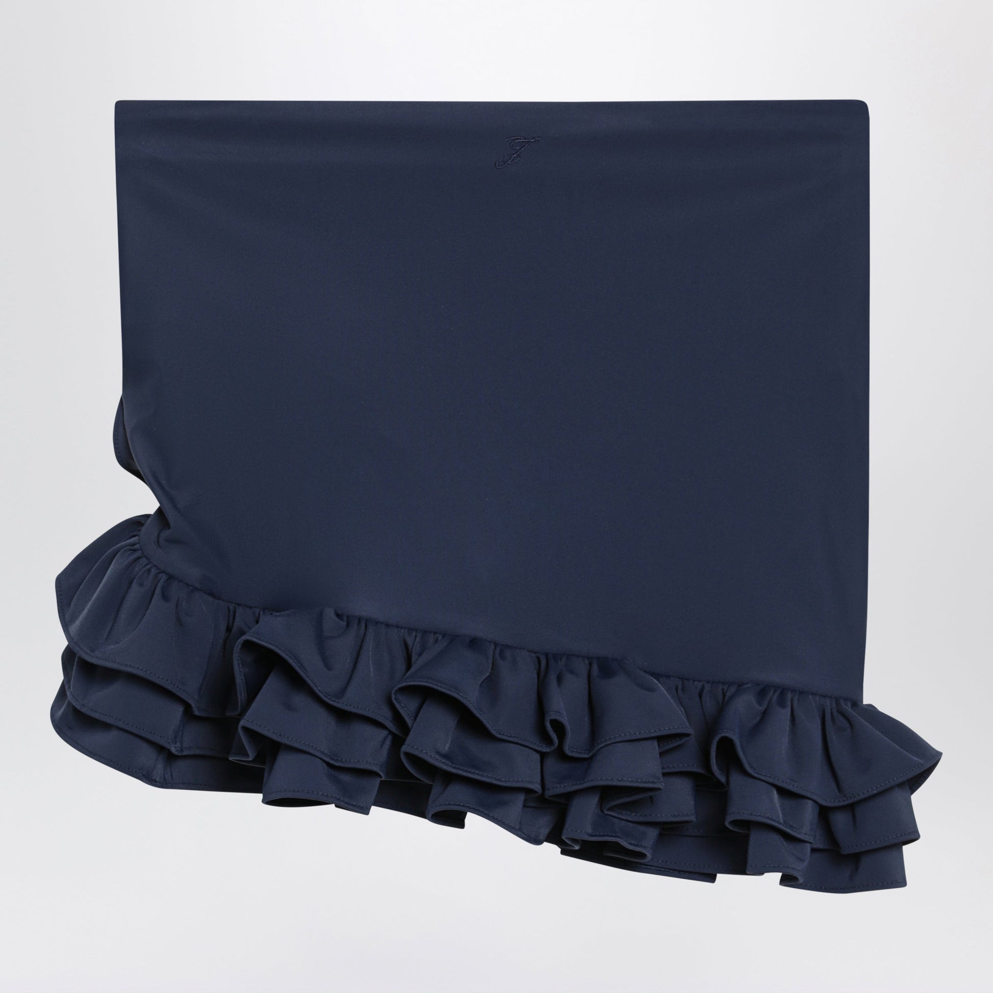 Jacquemus Playa Mini Skirt In Swimsuit Jersey Navy Women JACQUEMUS