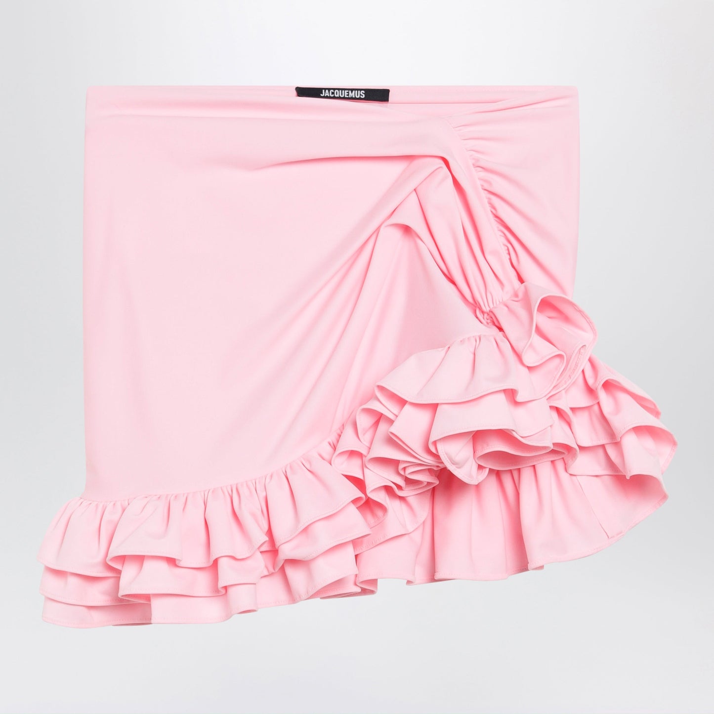 Jacquemus Pink Playa Mini Skirt With Ruffles Women JACQUEMUS
