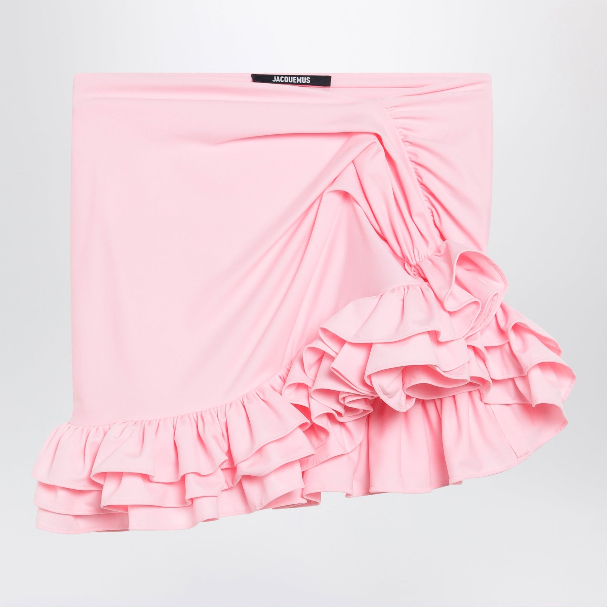 Jacquemus Pink Playa Mini Skirt With Ruffles Women JACQUEMUS