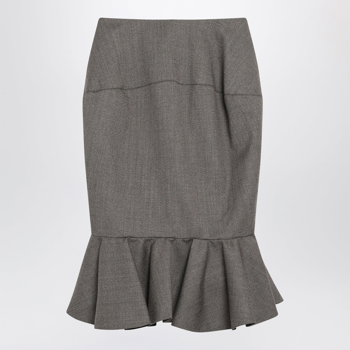 Jacquemus Palmier Dark Brown Midi Skirt In Cotton Blend Women JACQUEMUS