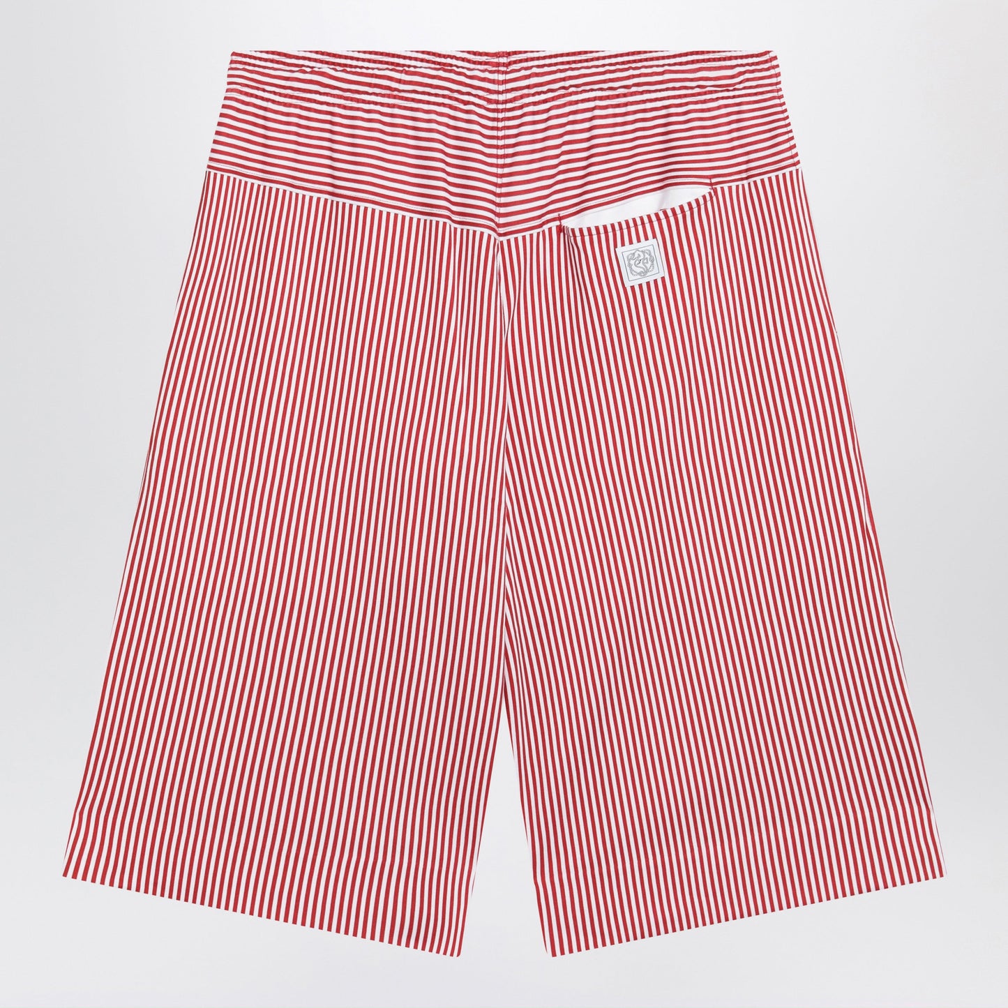 Jacquemus Red/White Striped Bermuda Shorts Women JACQUEMUS