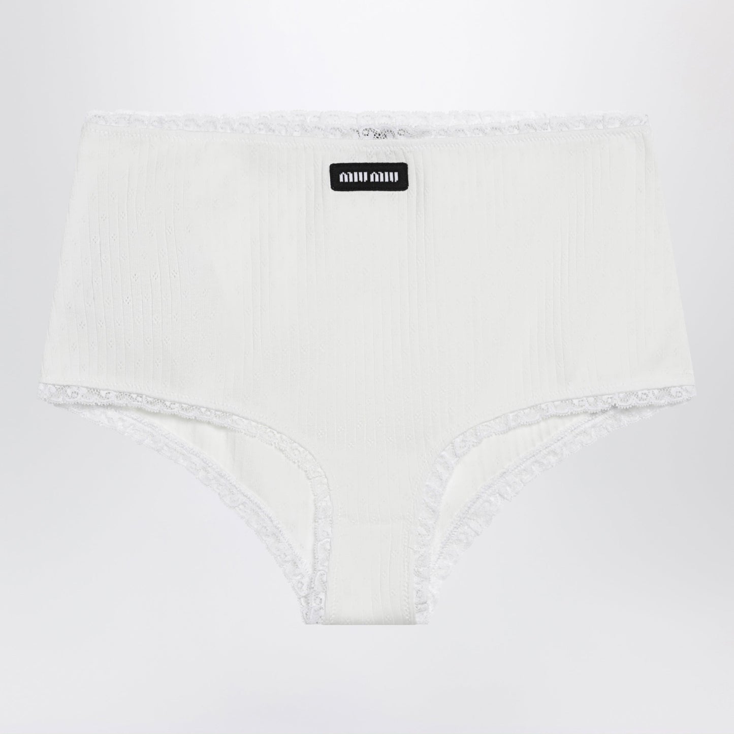 Miu Miu White Cotton Culottes Women MIU MIU