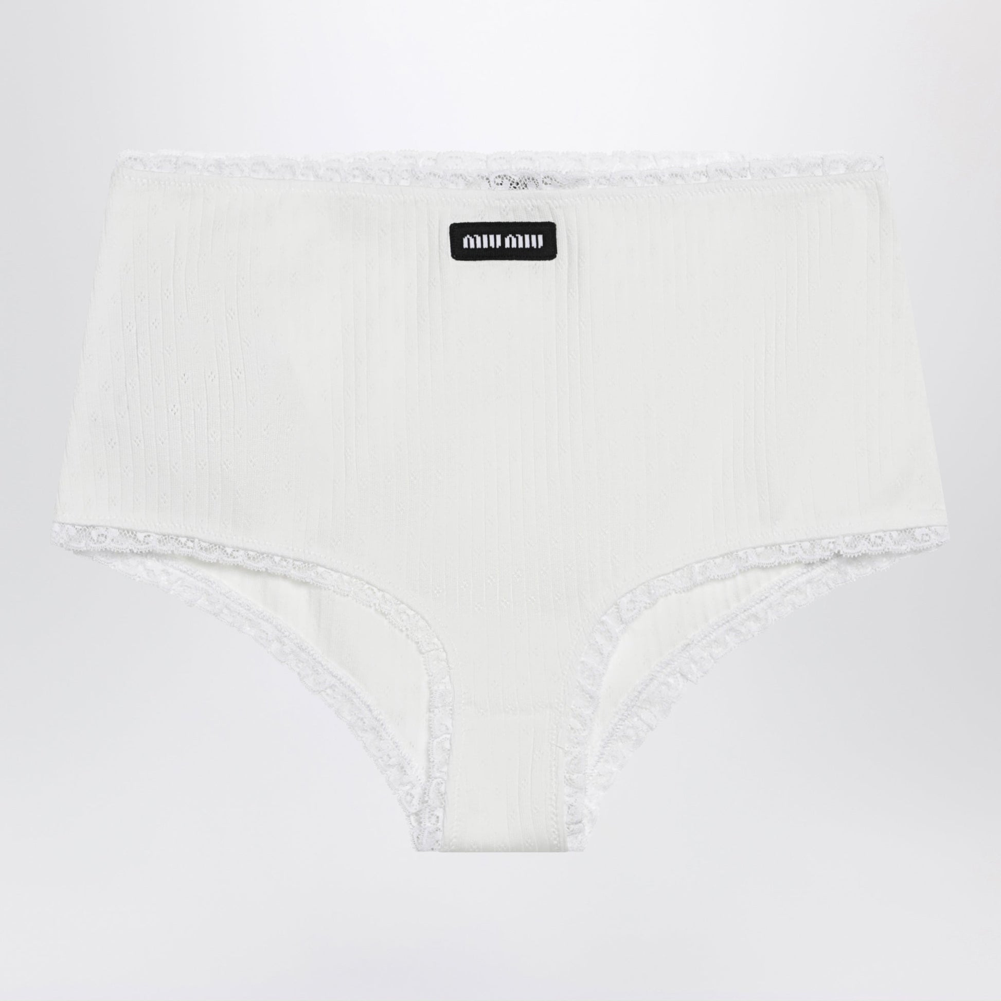 Miu Miu White Cotton Culottes Women MIU MIU