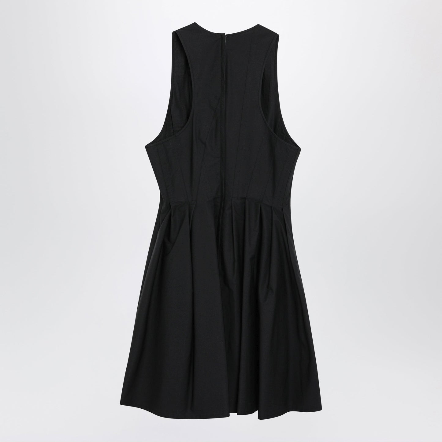 Sportmax Sleeveless Short Cotton Dress In Black Women SPORTMAX