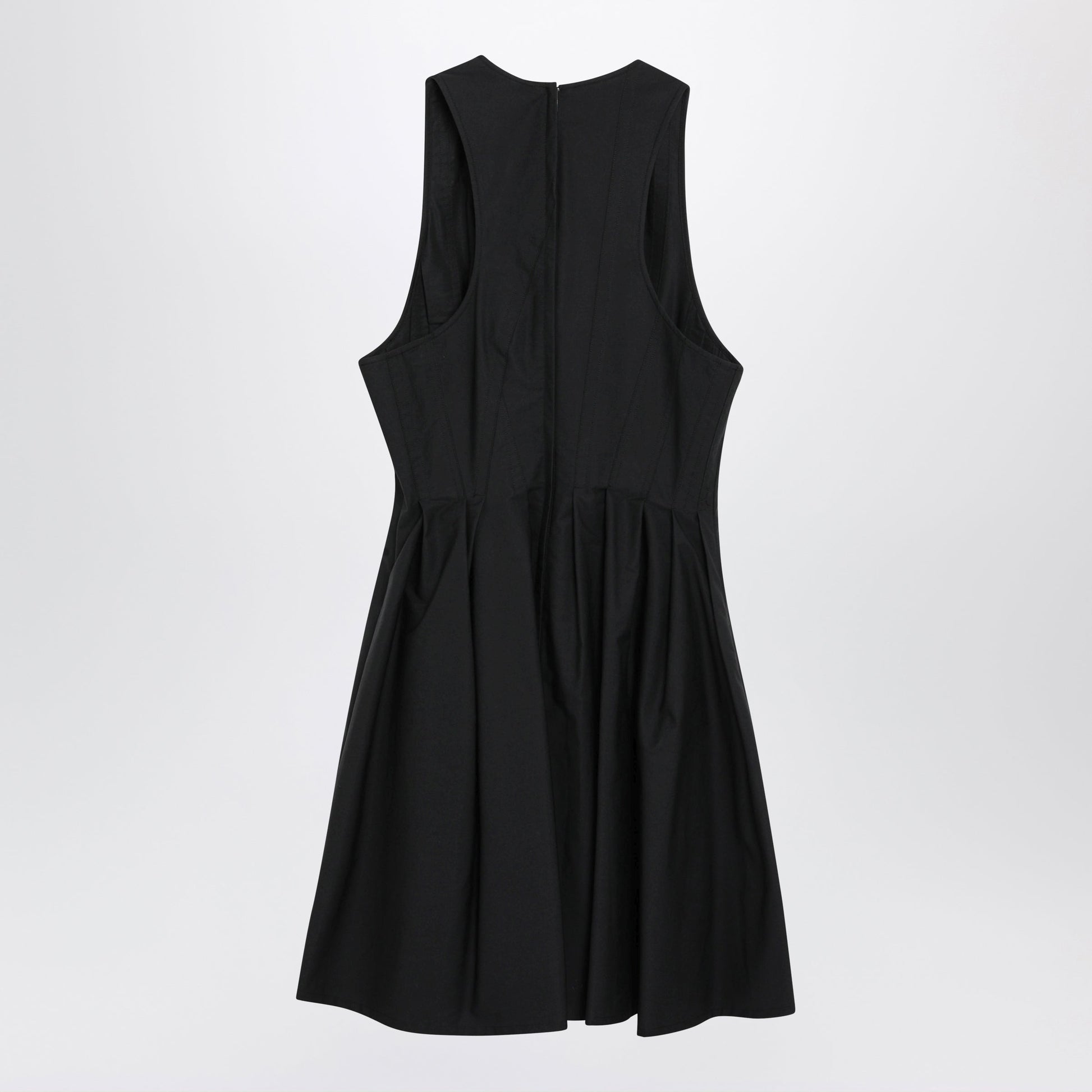 Sportmax Sleeveless Short Cotton Dress In Black Women SPORTMAX