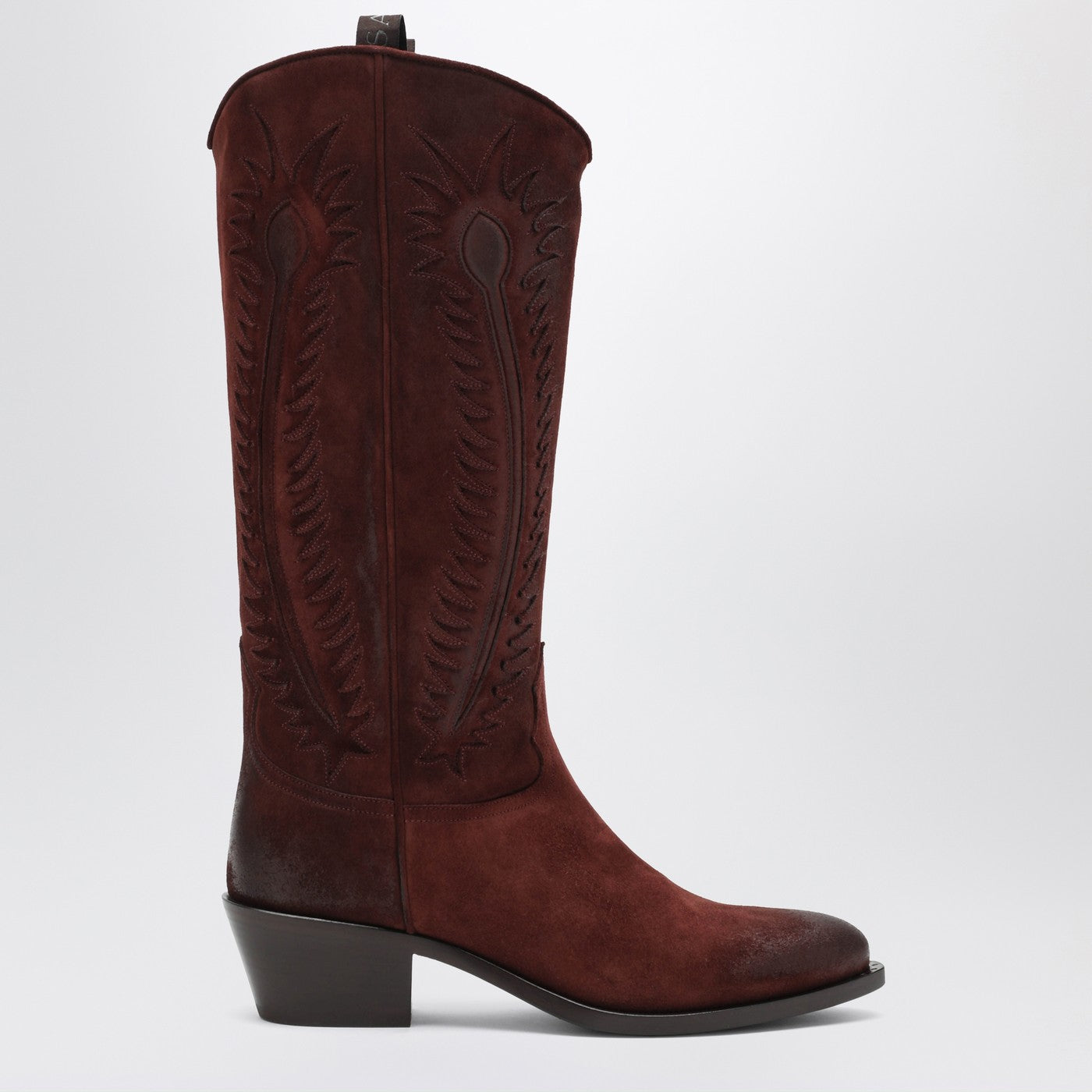 Sartore Brown Suede Frida Western Boot Women Sartore