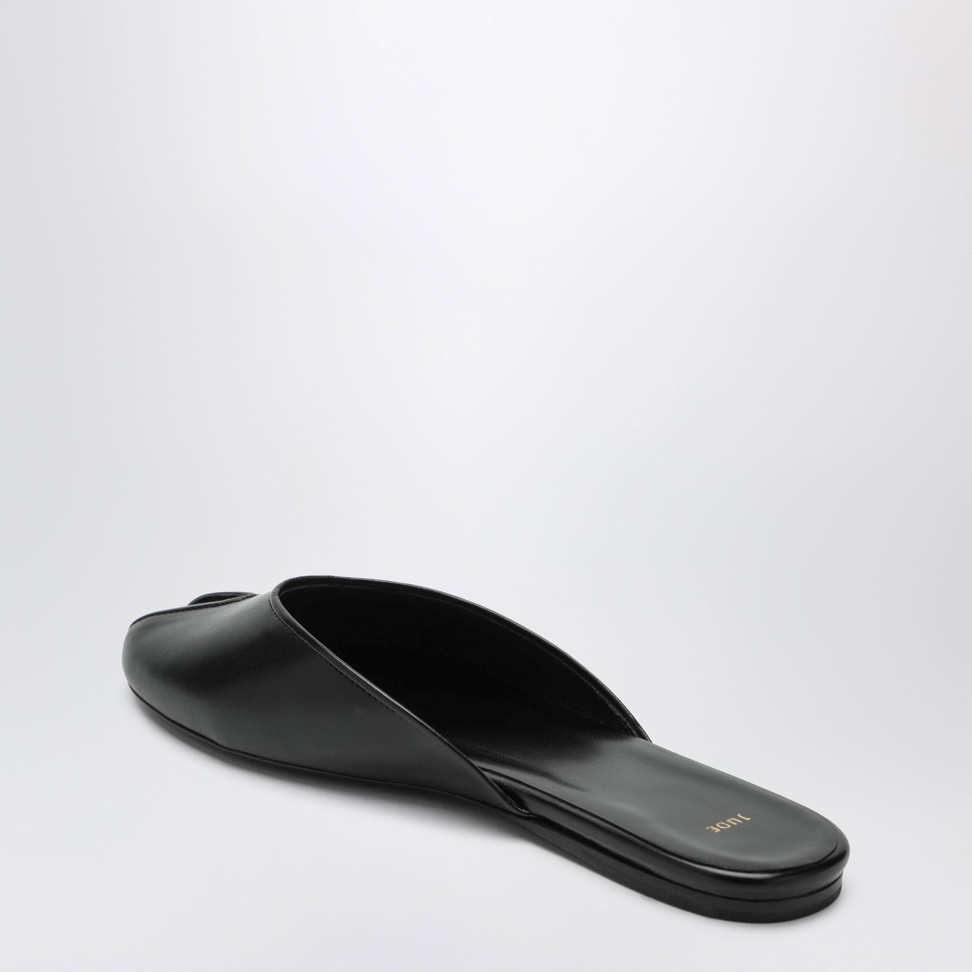 Jude Date Low Sabot In Black Leather Women Jude