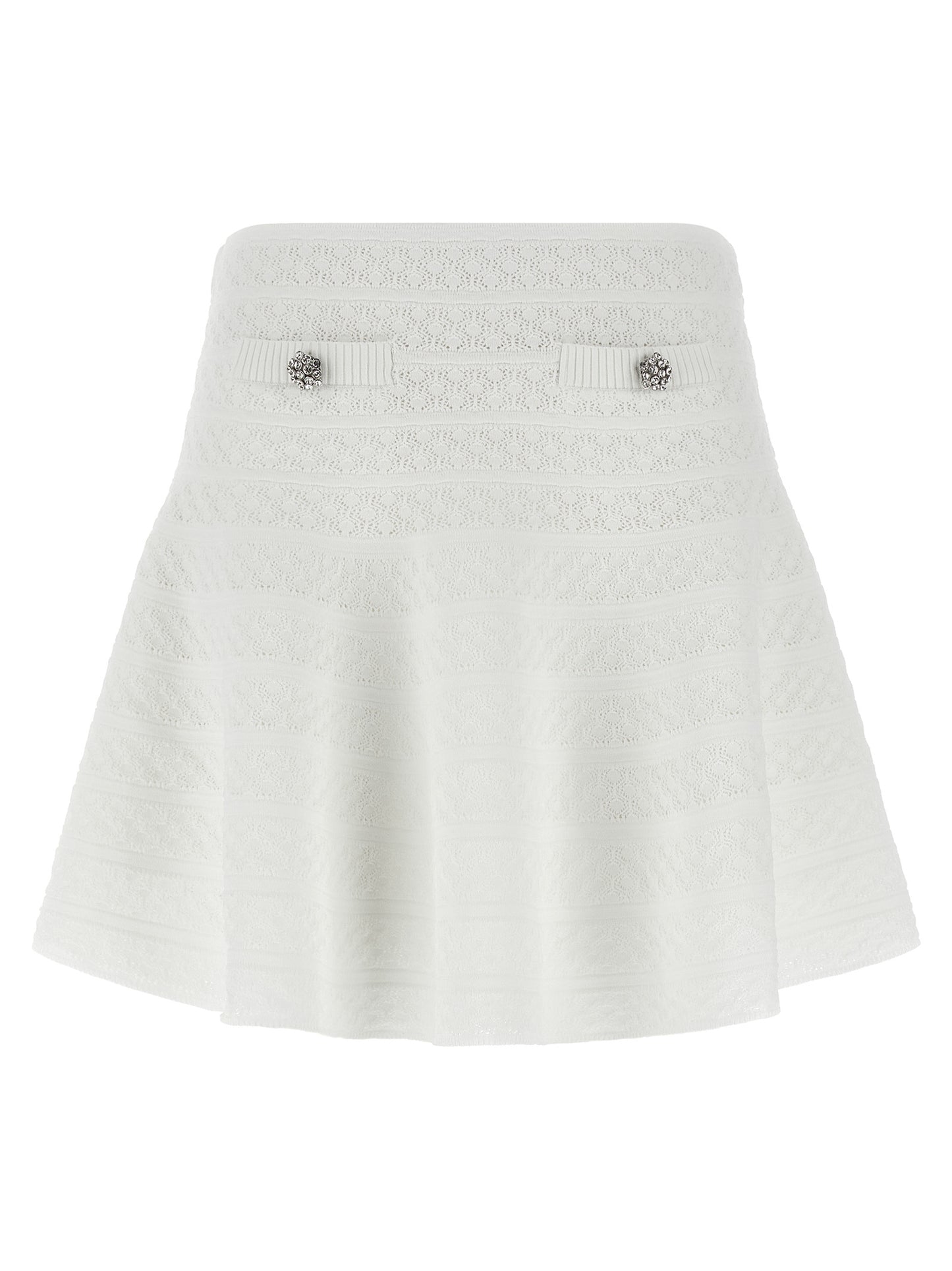 Self Portrait Women 'Pointelle Knit' Mini Skirt SELF-PORTRAIT
