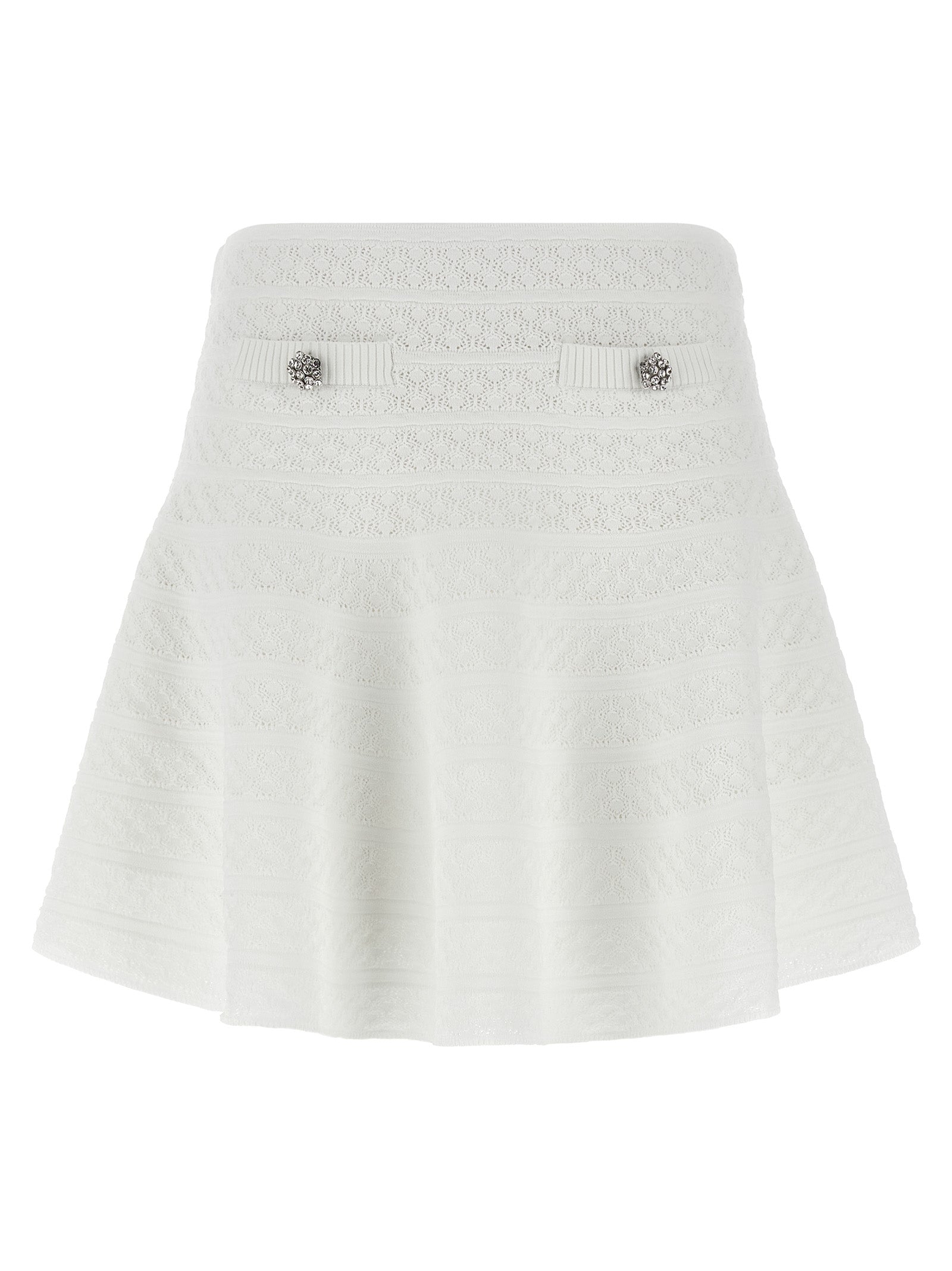 Self Portrait Women 'Pointelle Knit' Mini Skirt SELF-PORTRAIT