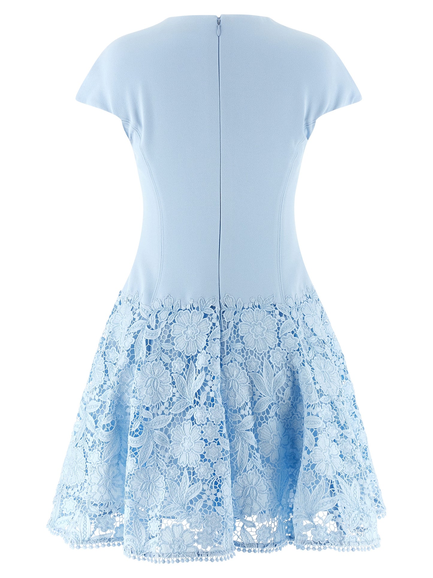 Self Portrait Women 'Blue Crepe Lace' Dress SELF-PORTRAIT