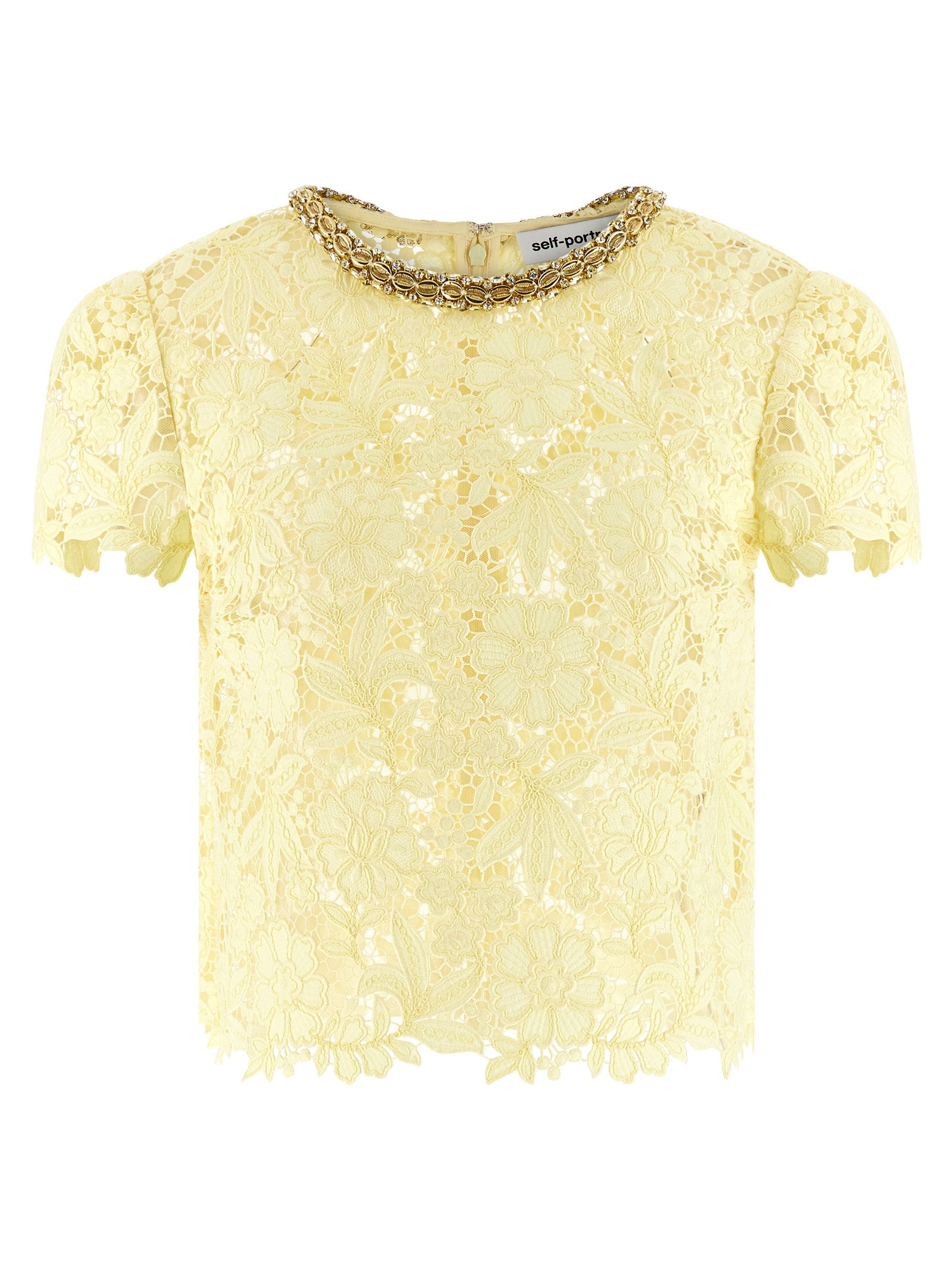 Self Portrait Women 'Yellow Lace' Top SELF-PORTRAIT