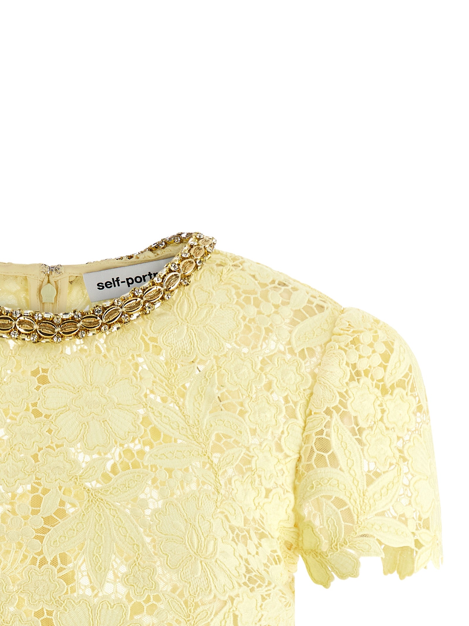 Self Portrait Women 'Yellow Lace' Top SELF-PORTRAIT