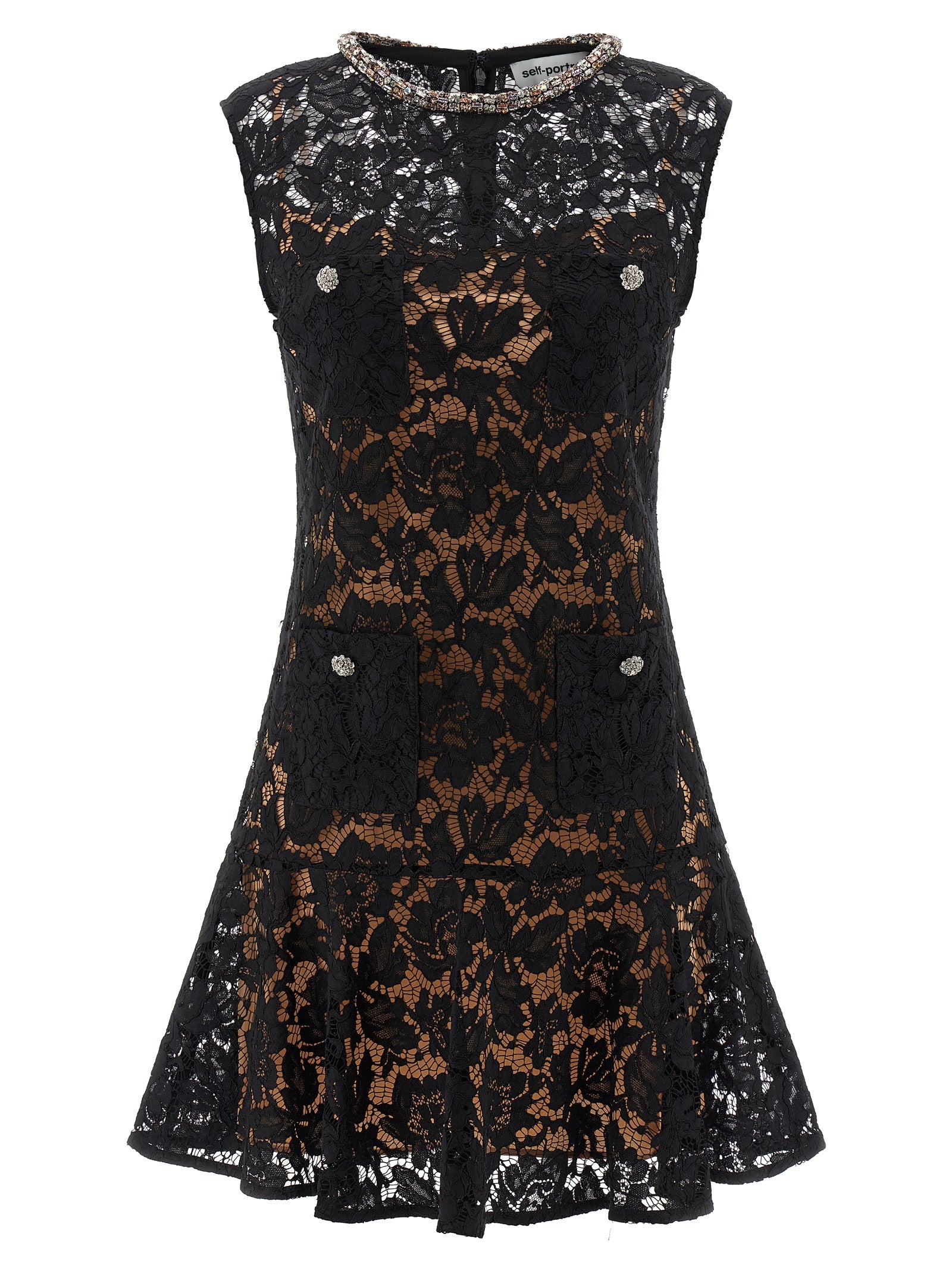 Self Portrait Women 'Black Lace Crystal' Dress SELF-PORTRAIT