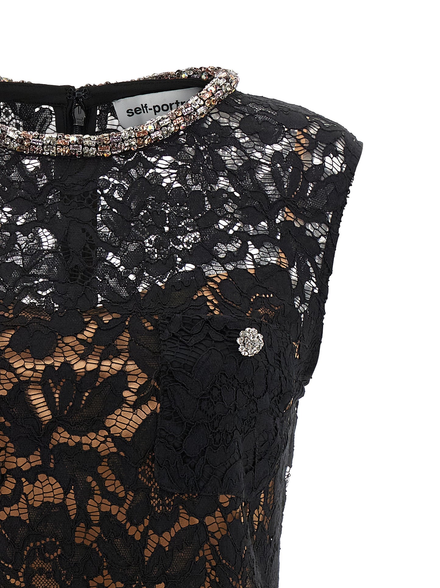 Self Portrait Women 'Black Lace Crystal' Dress SELF-PORTRAIT
