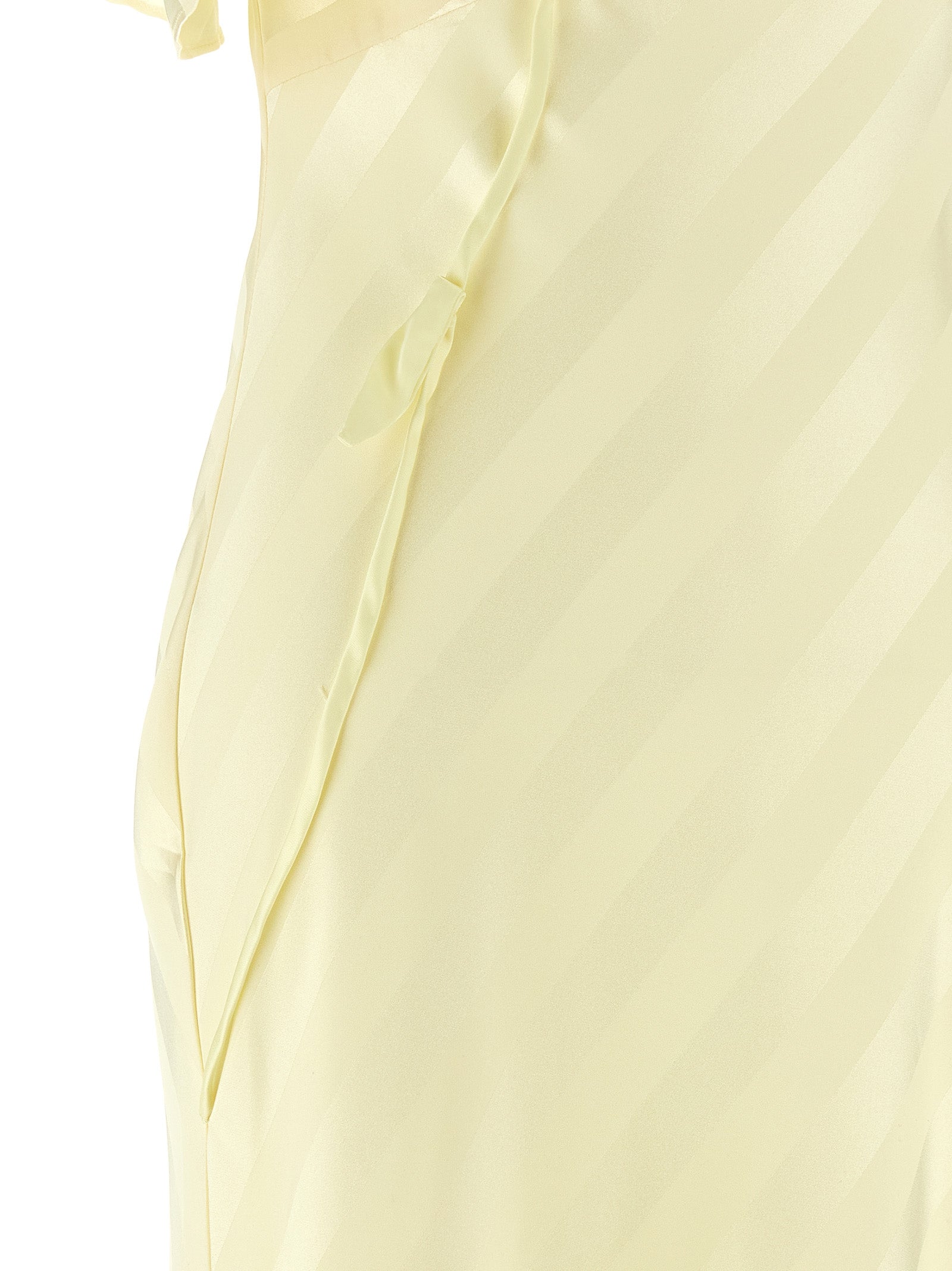 Self Portrait Women 'Satin Striped' Long Dress SELF-PORTRAIT