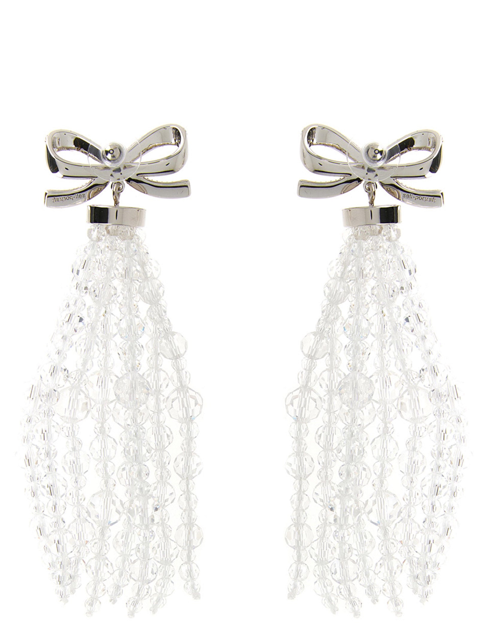 Self Portrait Women 'Bow Beaded Waterfall' Earrings SELF-PORTRAIT