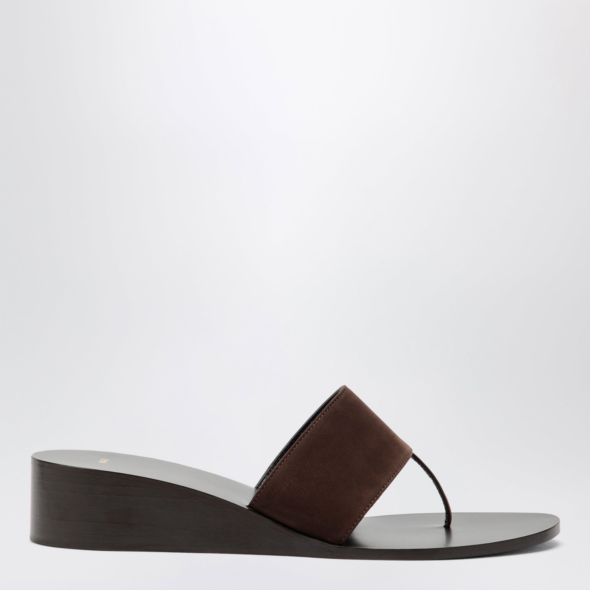 Jude Brown High-Heel Suede Flip-Flops Women Jude