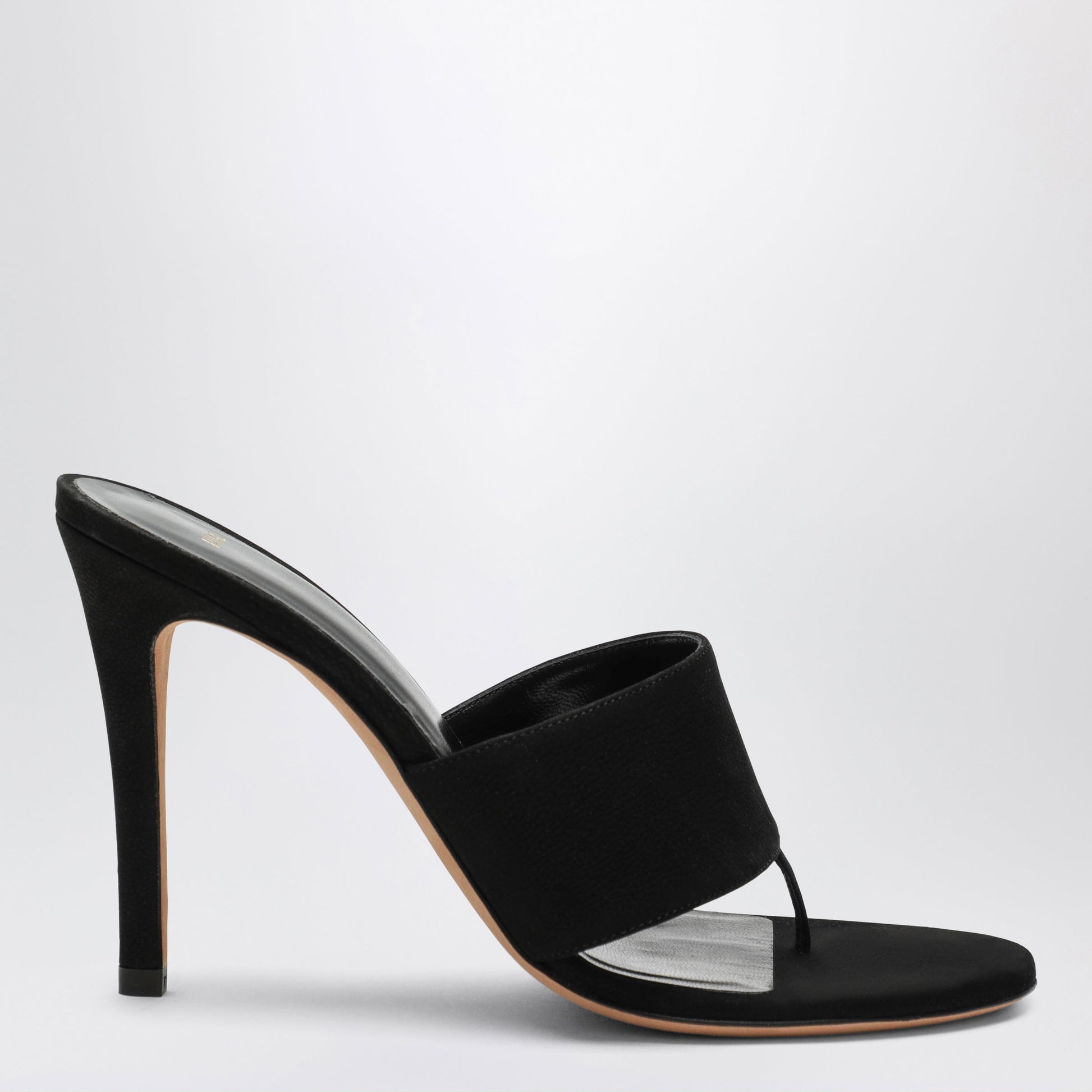 Jude Black Nubuck Leather Thong Sandals Women Jude