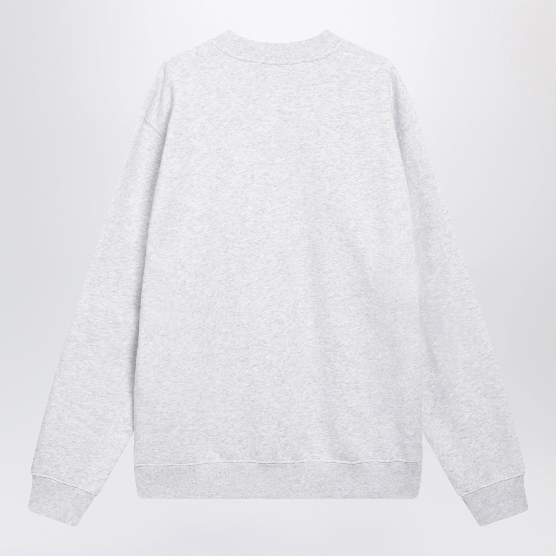 Jacquemus Grey Crewneck Sweatshirt With Grosgrain Logo Men JACQUEMUS