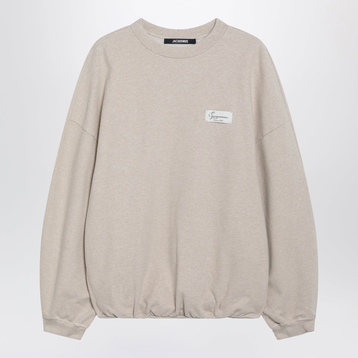 Jacquemus Beige Gros Grain Cotton Sweatshirt Women JACQUEMUS