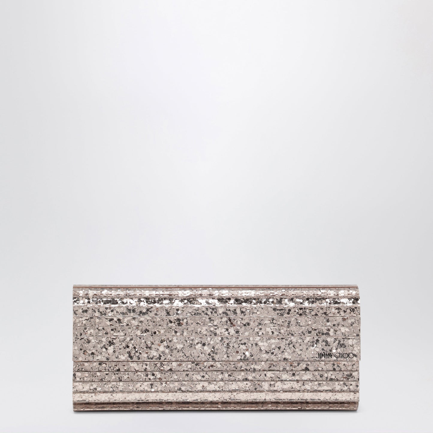 Jimmy Choo Pink Sweetie Glitter Fabric Clutch Women JIMMY CHOO