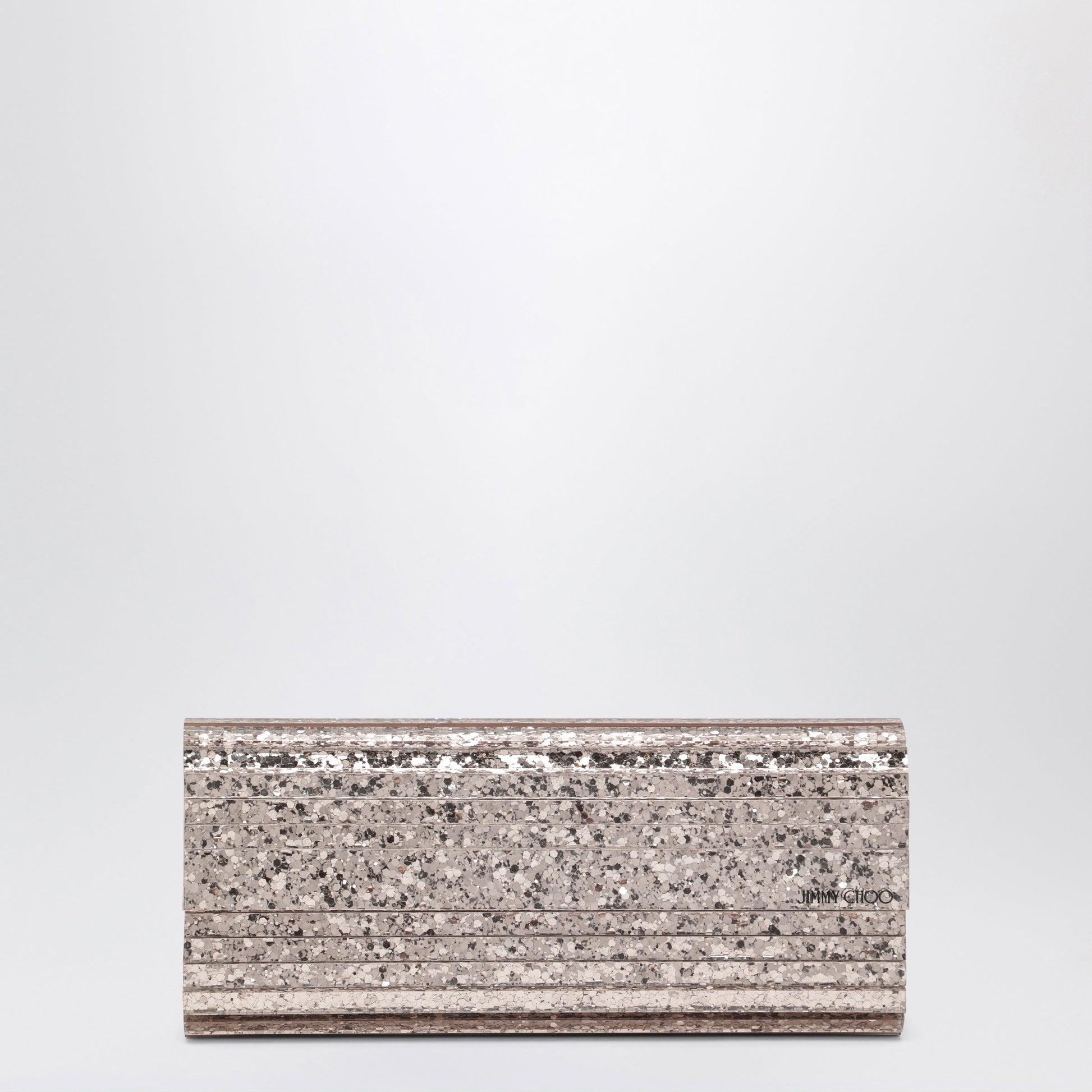 Jimmy Choo Pink Sweetie Glitter Fabric Clutch Women JIMMY CHOO