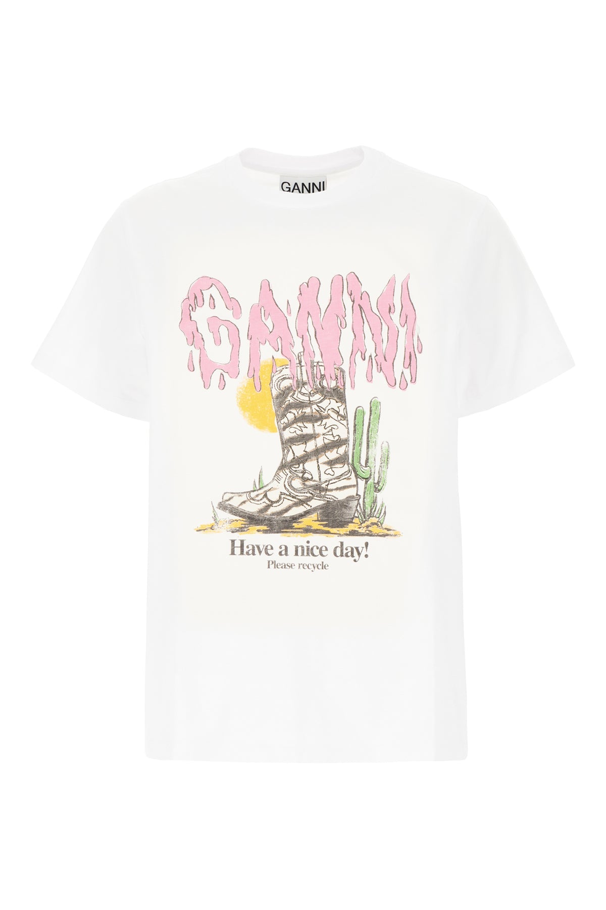 Ganni Woman Clothing T-Shirt